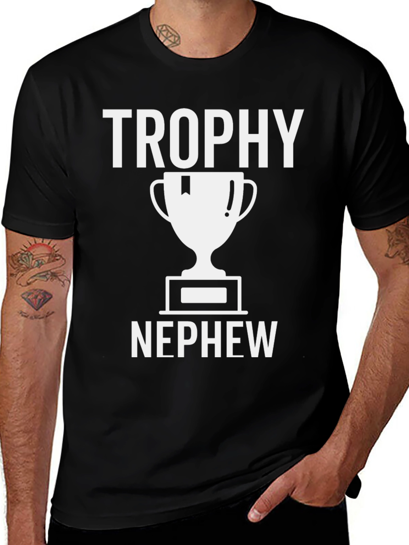 Trophy Nephew Graphic T-Shirt - Black