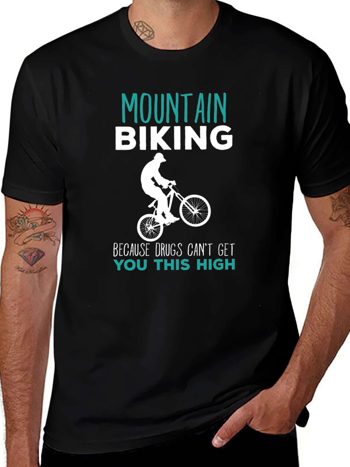 Variant 26 of Mountain Biking High T-Shirt