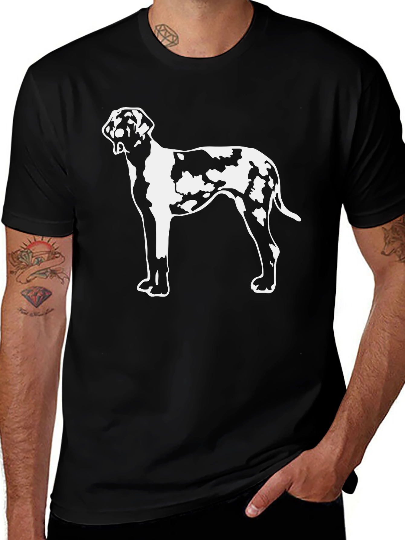 Variant 13 of Great Dane Silhouette Black Graphic Tee