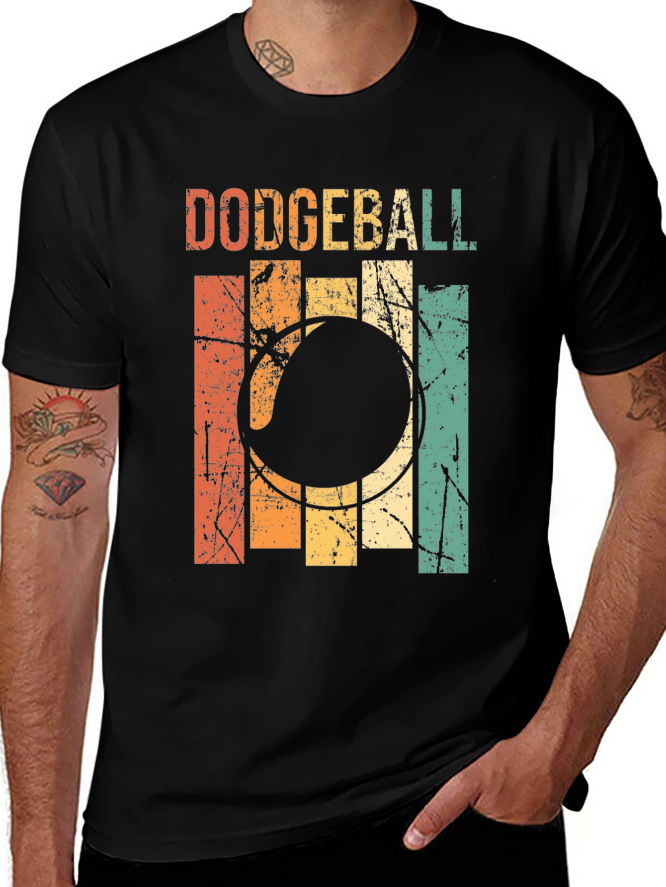 Variant 14 of Retro Dodgeball T-Shirt - Vintage Style
