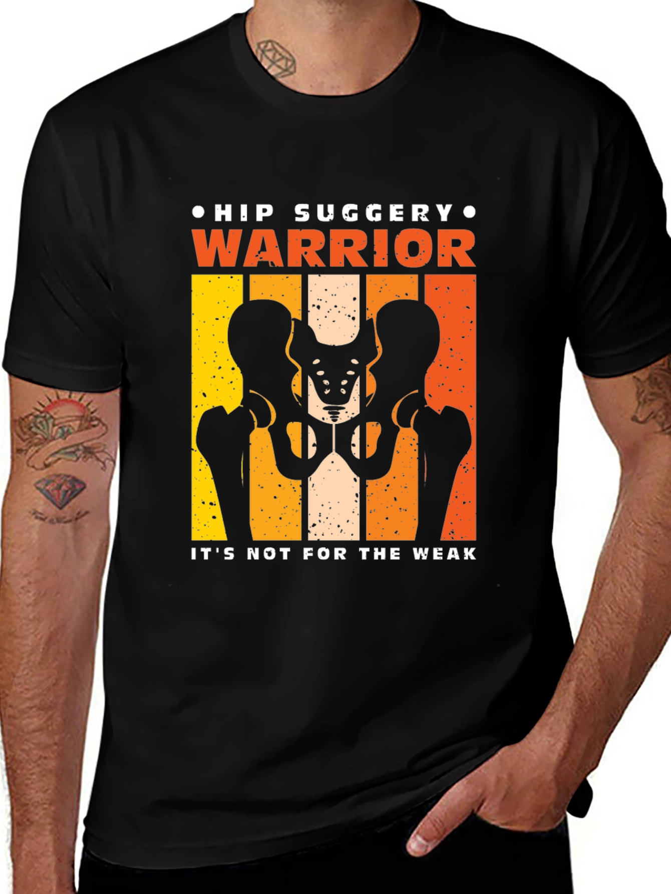 Variant 26 of Hip Surgery Warrior Graphic T-Shirt