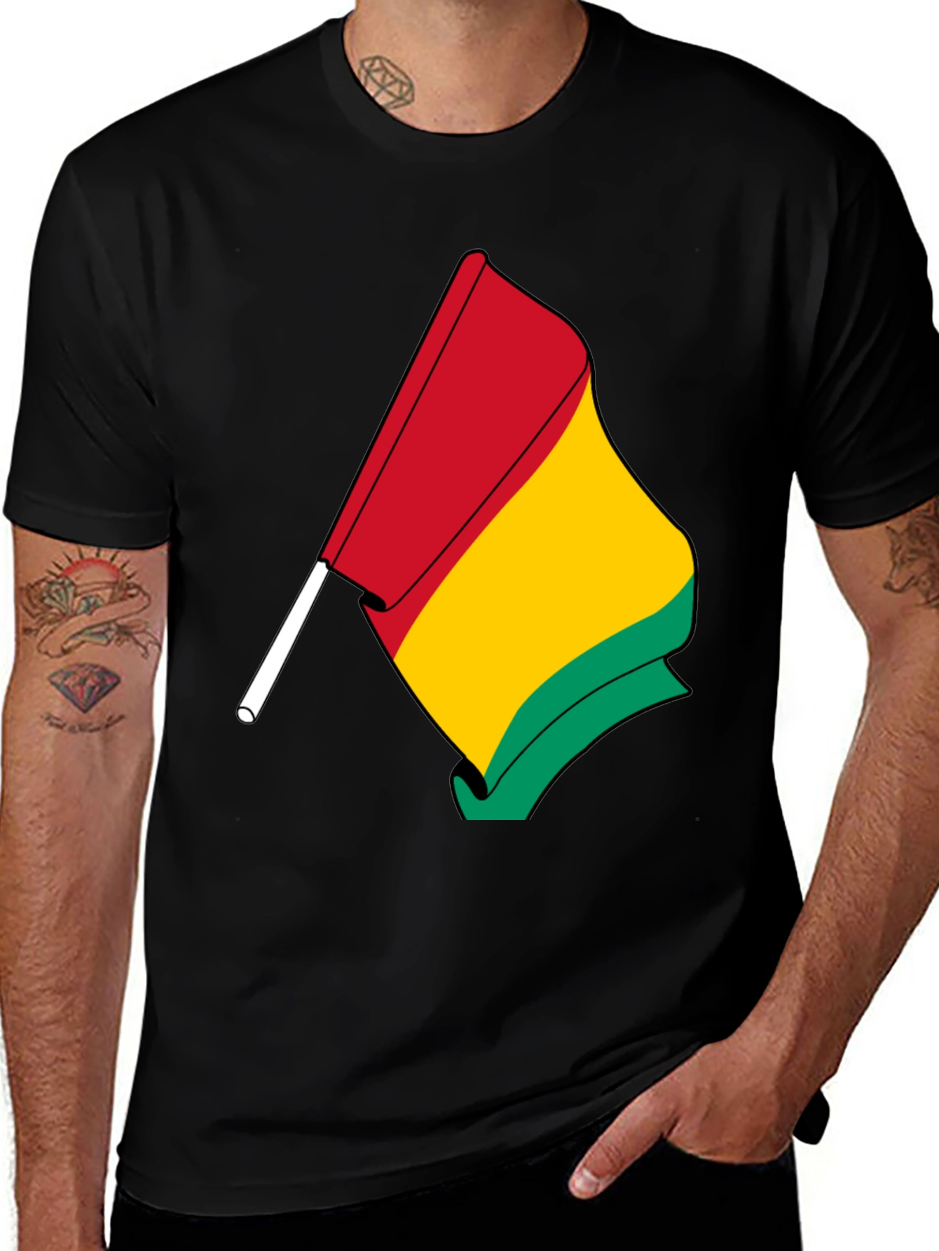 Guinea Flag T-Shirt - Show Your Pride