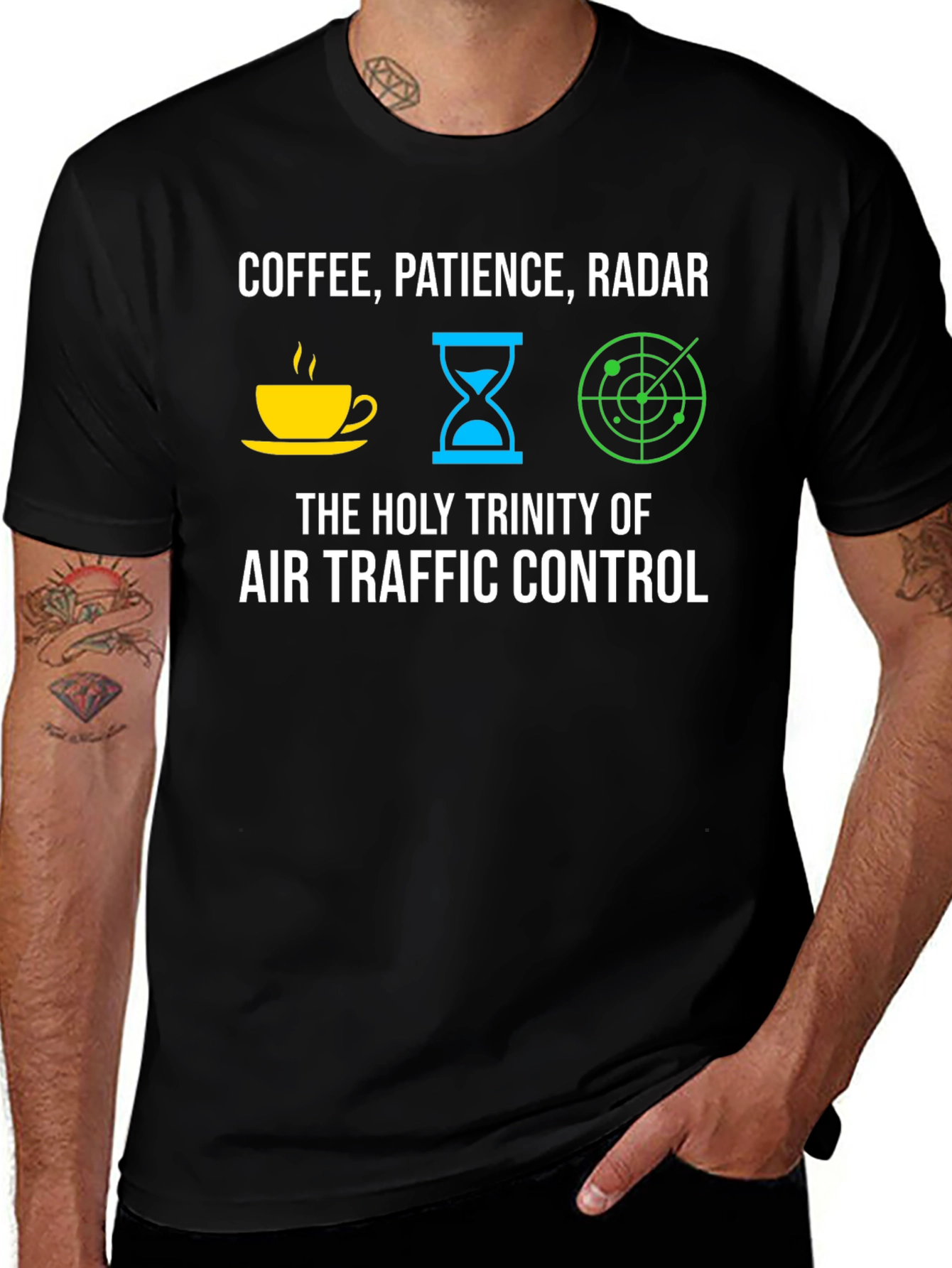 Variant 19 of Air Traffic Controller Holy Trinity T-Shirt