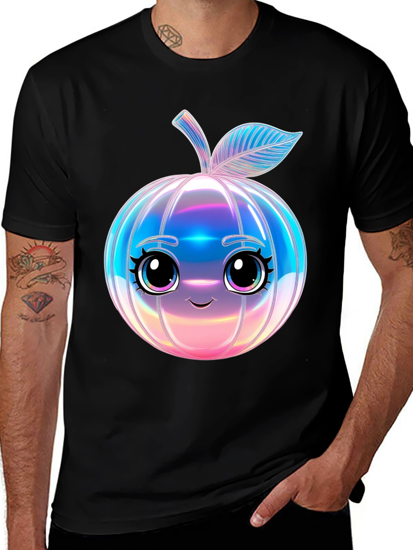 Variant 15 of Cute Anime Apple Graphic T-Shirt