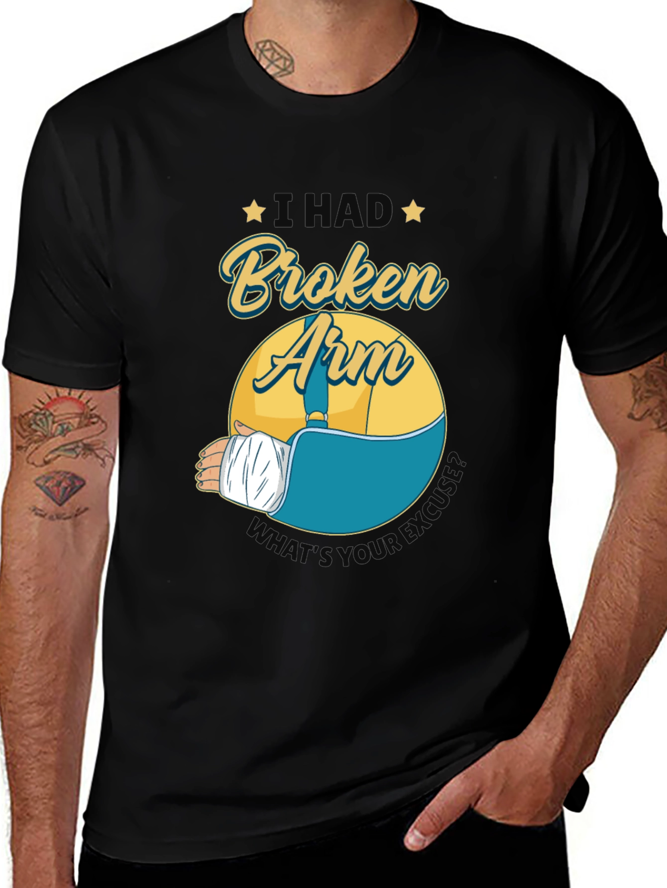Variant 11 of I Had A Broken Arm T-Shirt