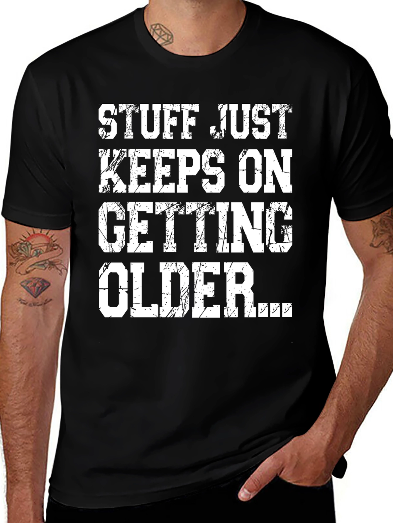 Variant 24 of Funny Aging T-Shirt: Stuff Just Keeps Getting Older