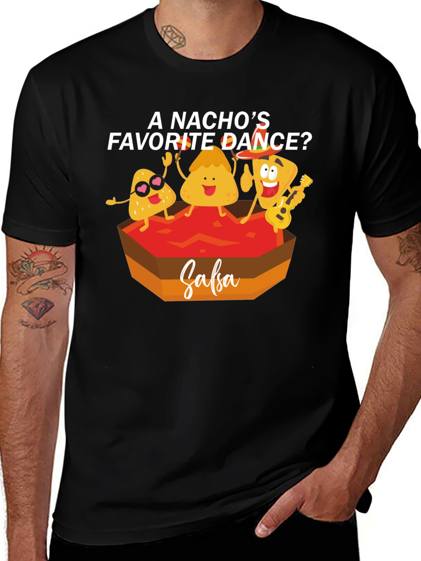 Variant 11 of Nacho's Favorite Dance T-Shirt - Salsa Humor Tee