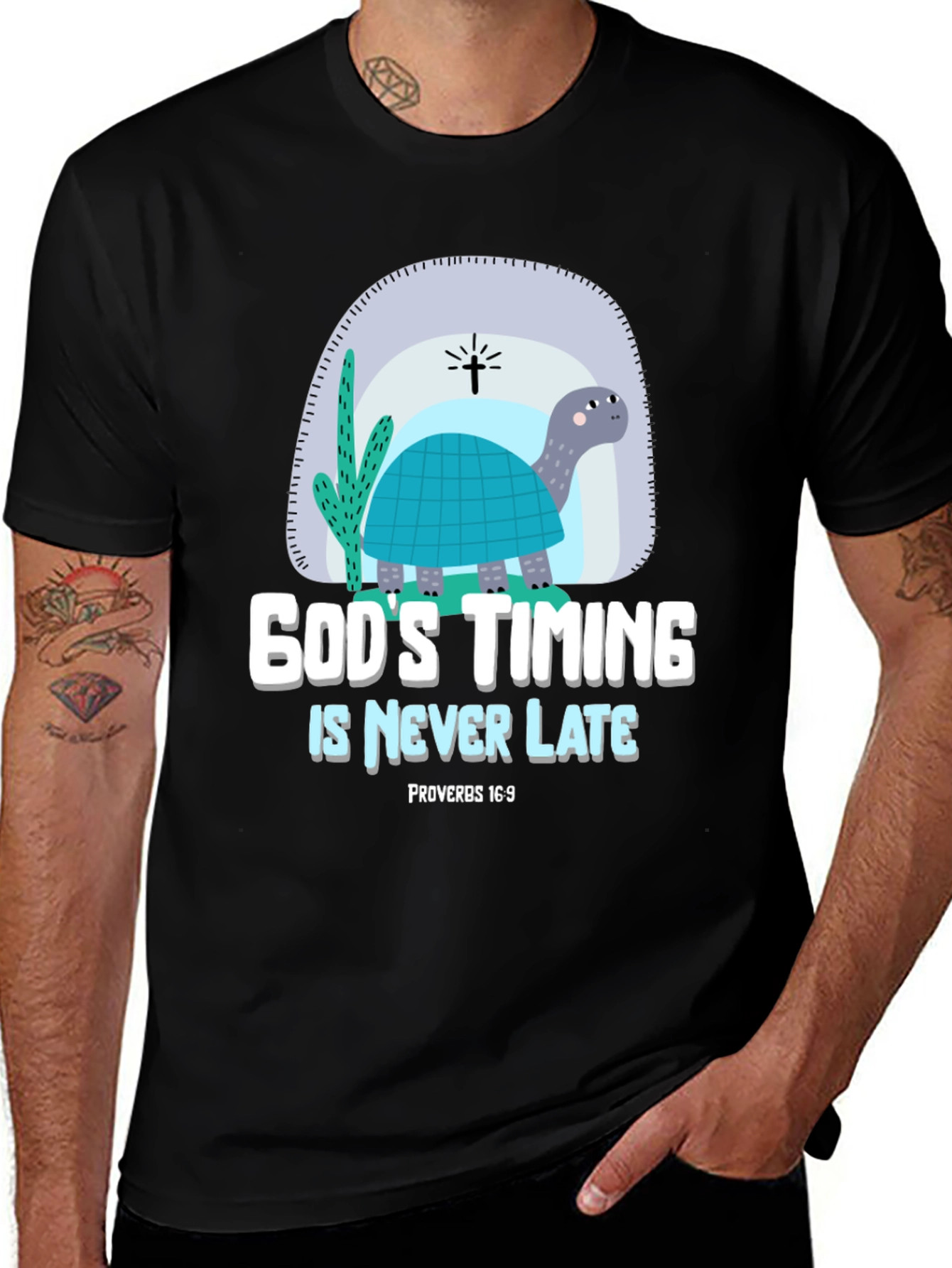 God's Timing T-Shirt - Never Late - Proverbs 16:9