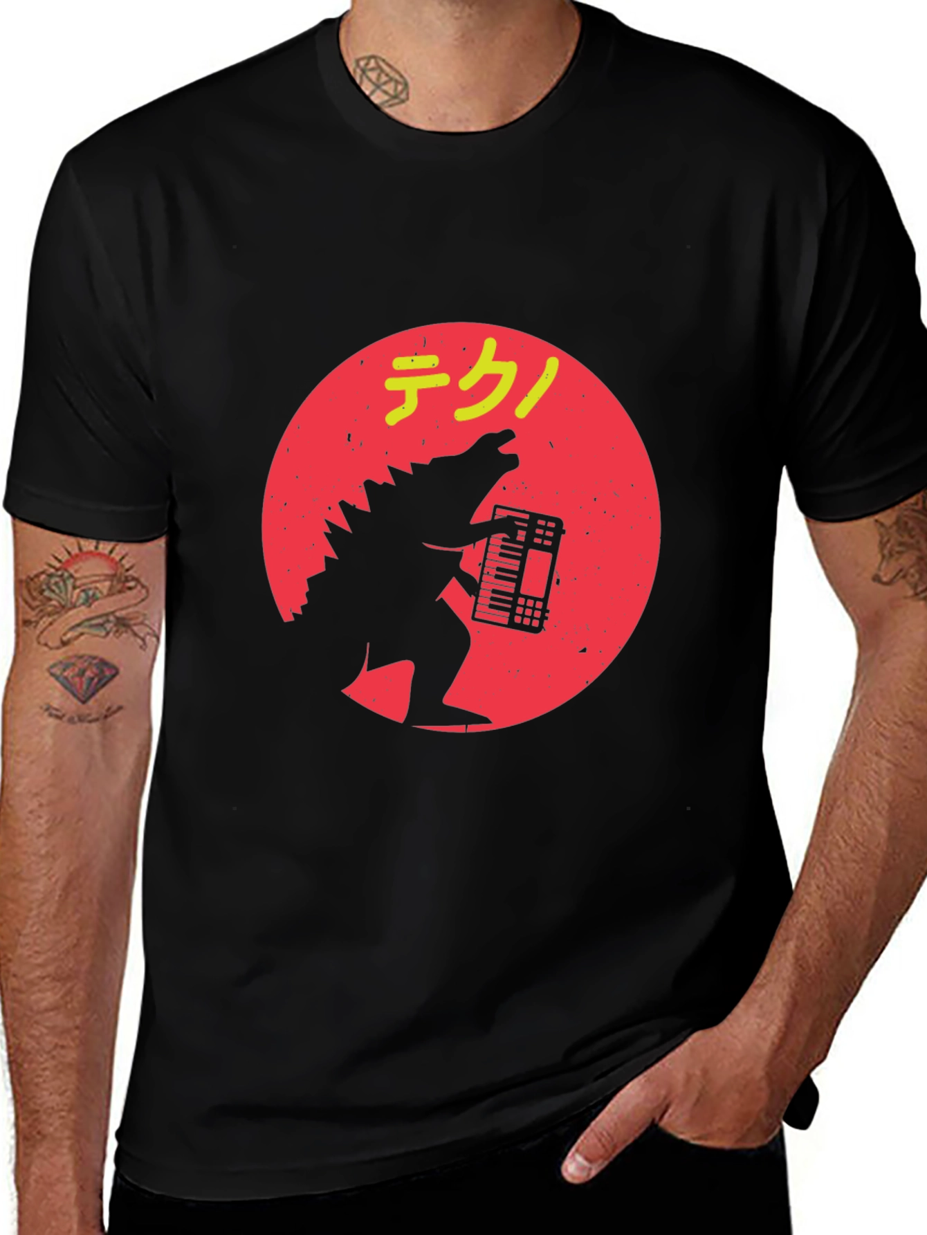 Godzilla Tech Black T-Shirt