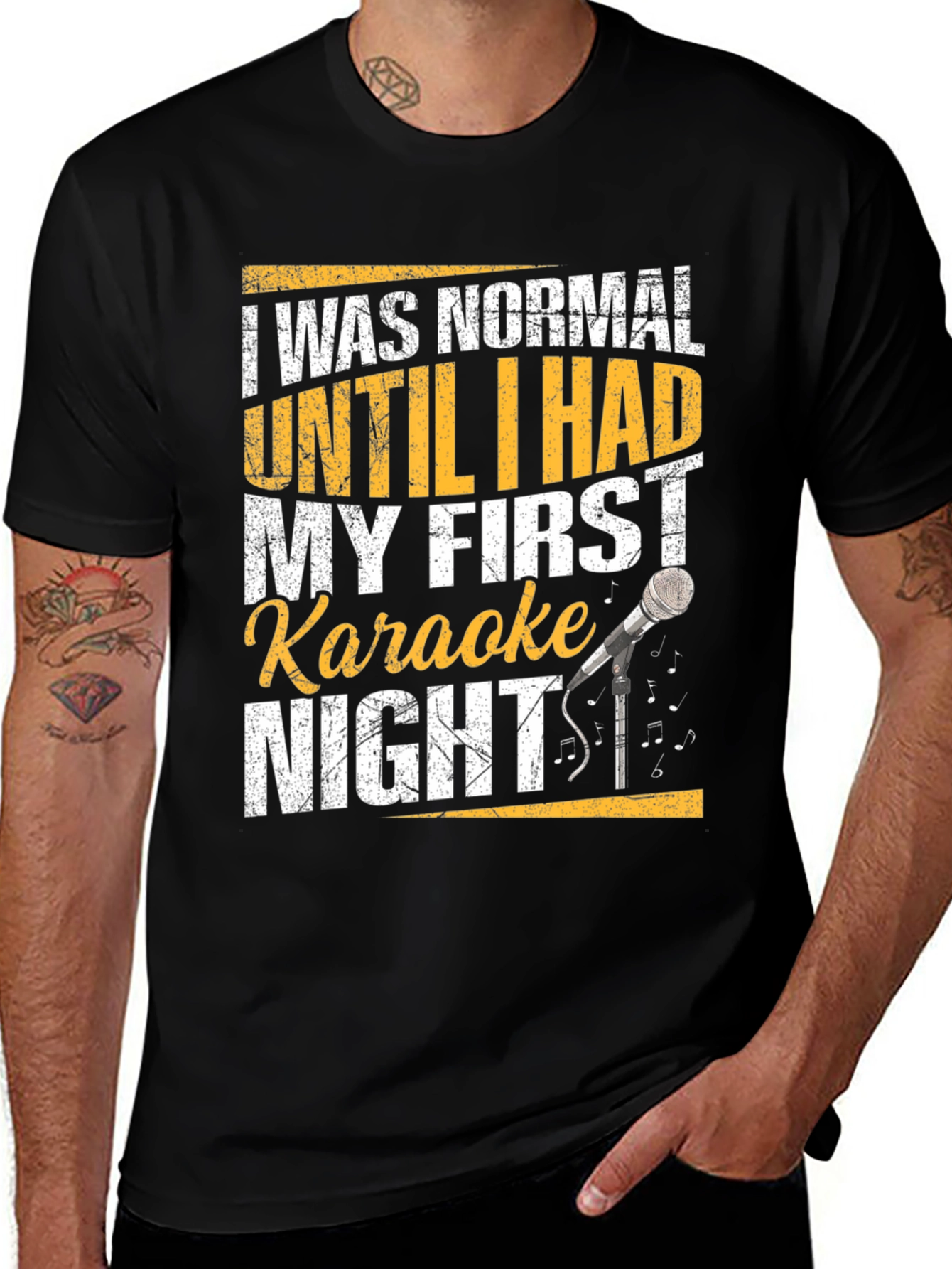 Variant 12 of Karaoke Night Graphic T-Shirt - Fun & Unique Design