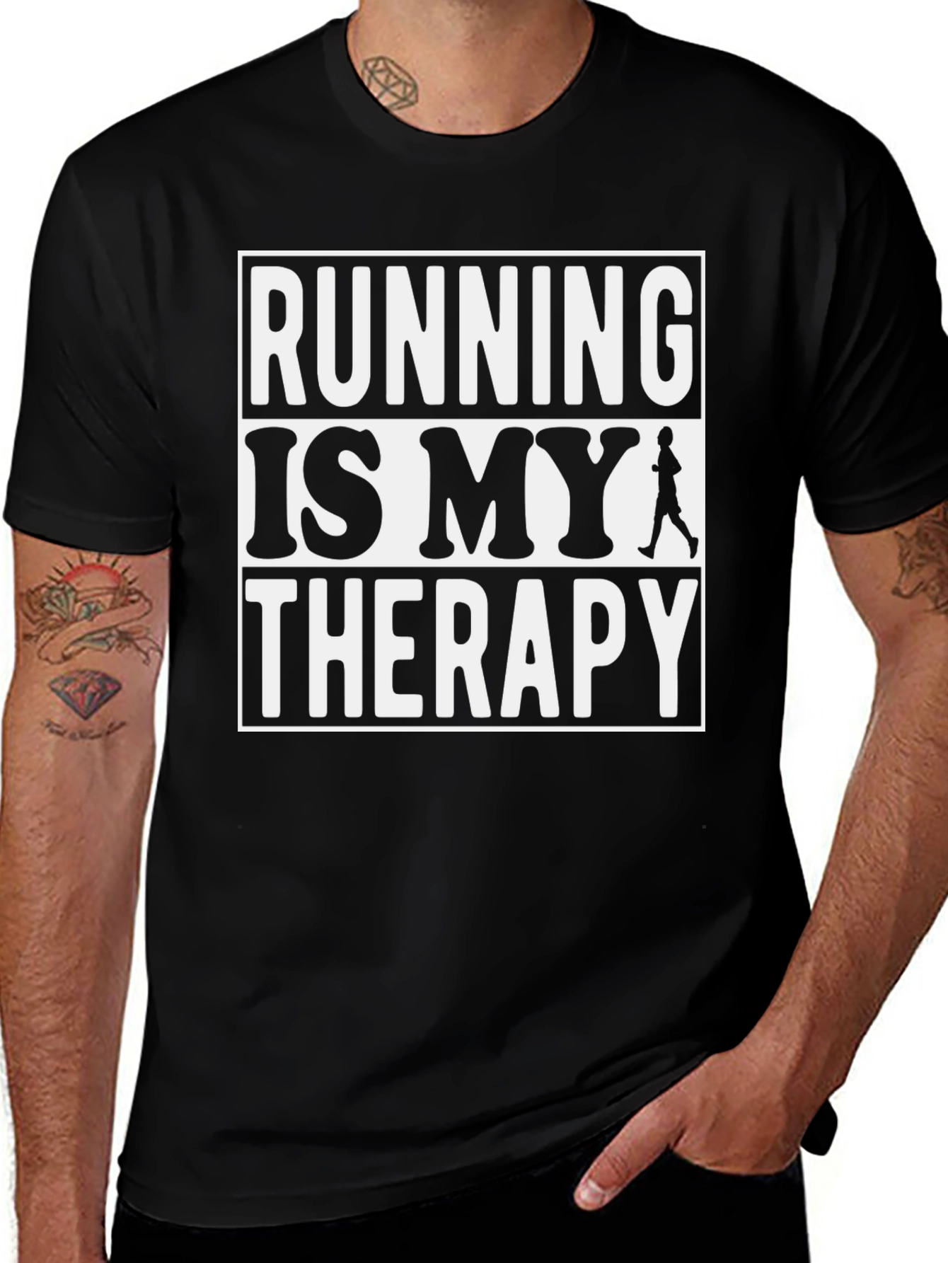 Variant 24 of Running is My Therapy Graphic Tee