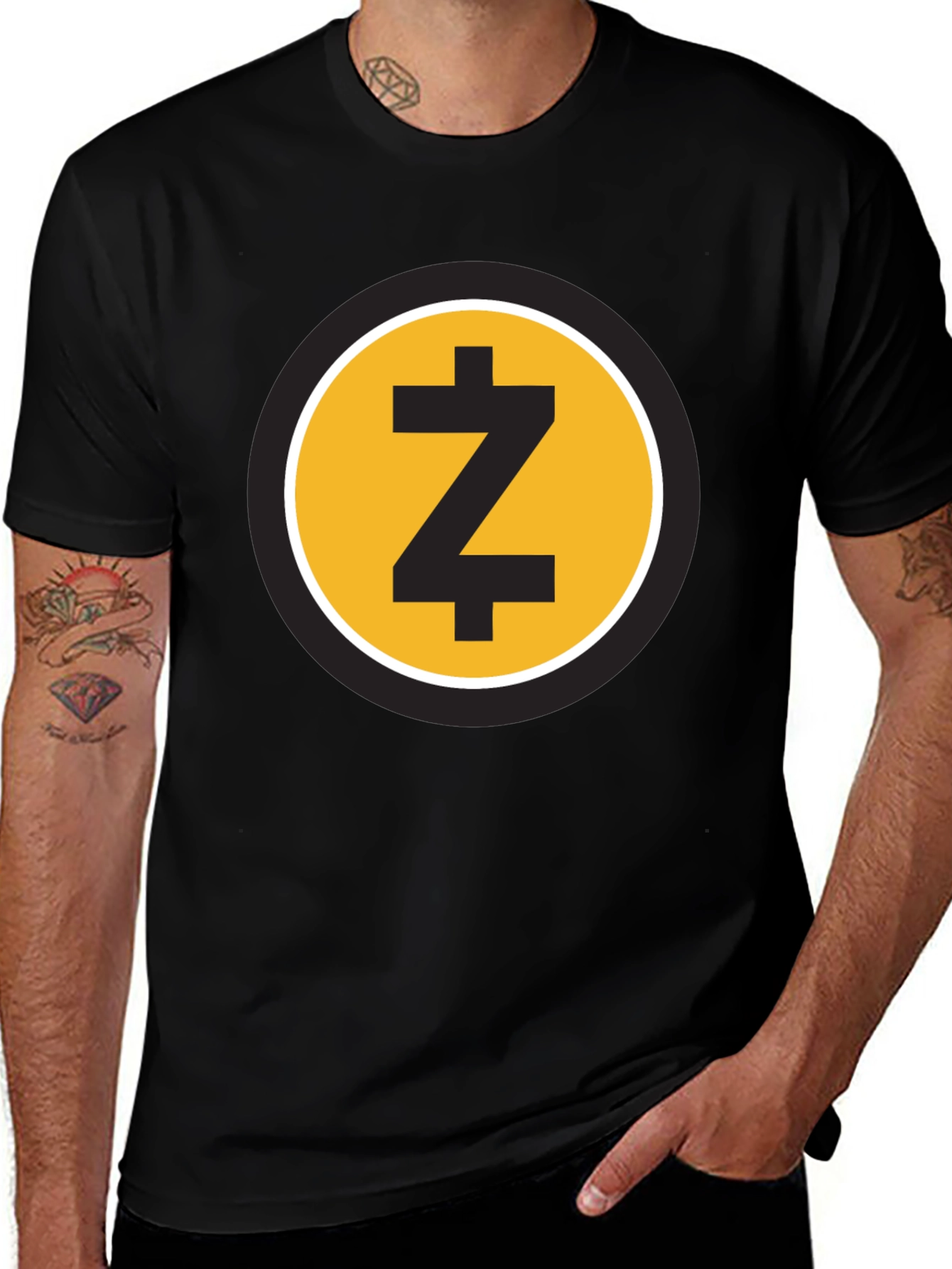 Zcash Crypto Tee - Black Cryptocurrency T-Shirt
