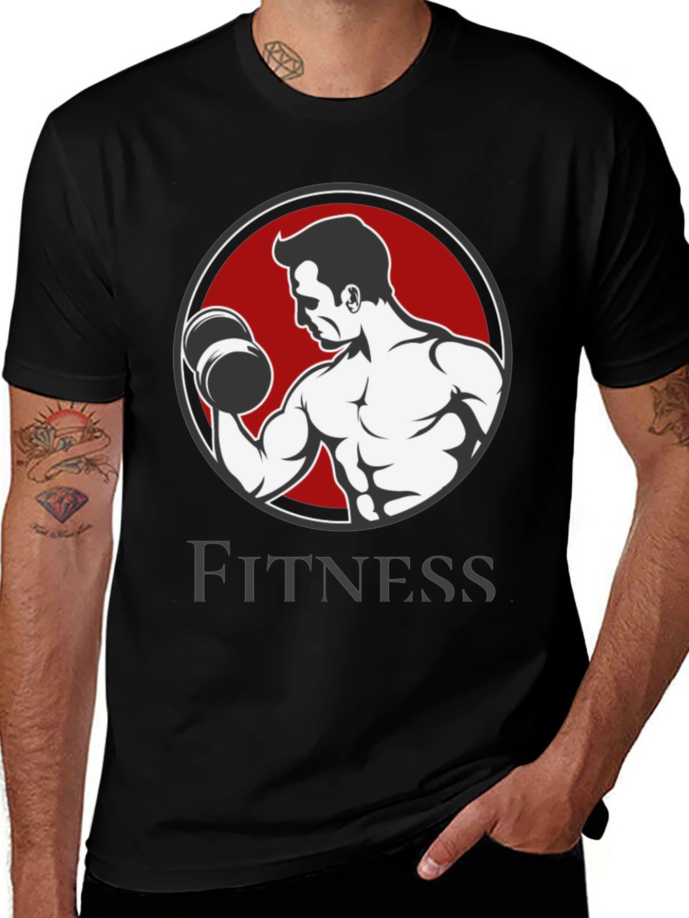 Variant 11 of Fitness Graphic T-Shirt for Men