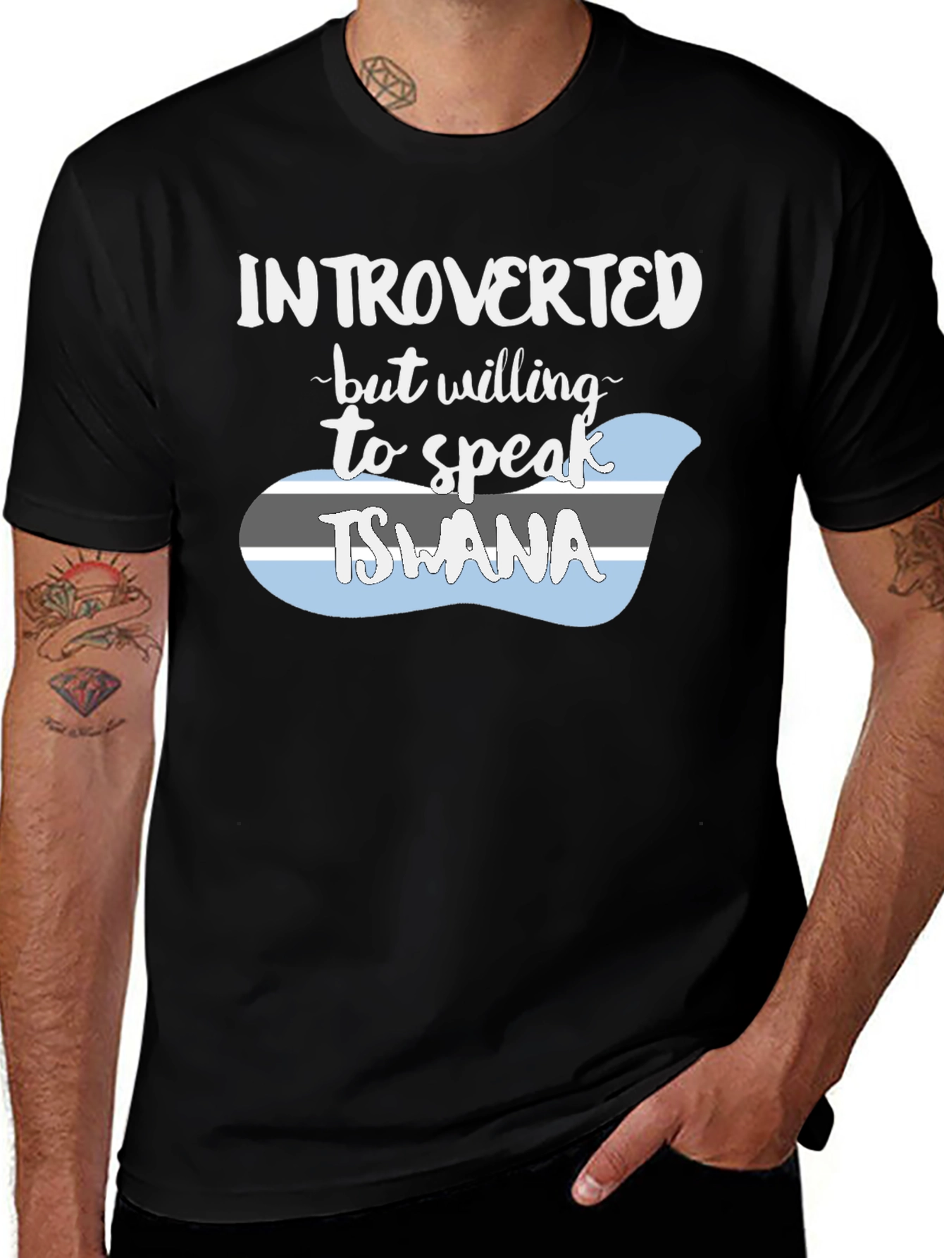 Introverted Tswana Language T-Shirt