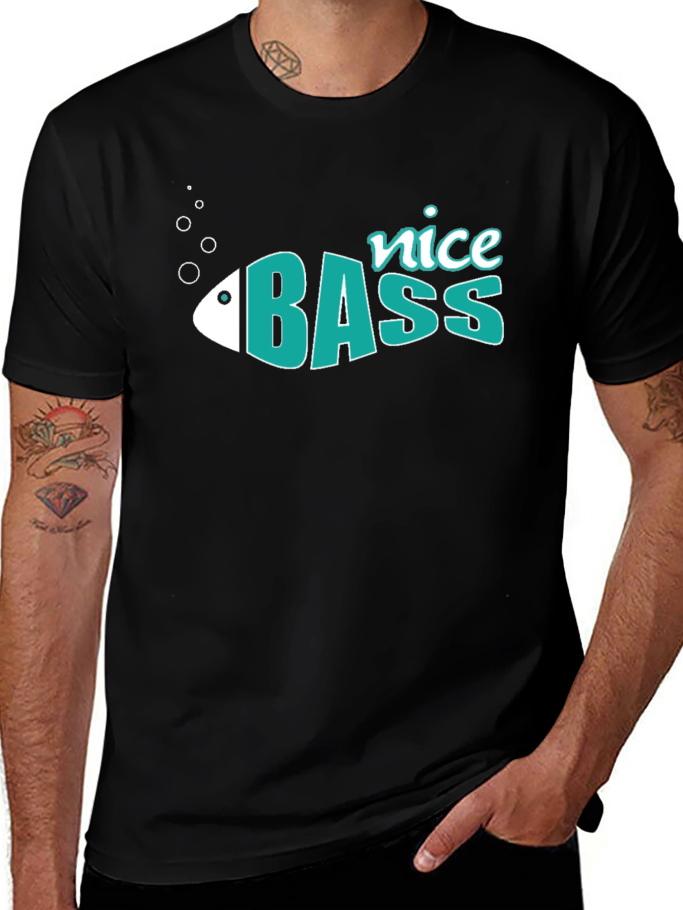 Variant 30 of Nice Bass Fish Graphic T-Shirt