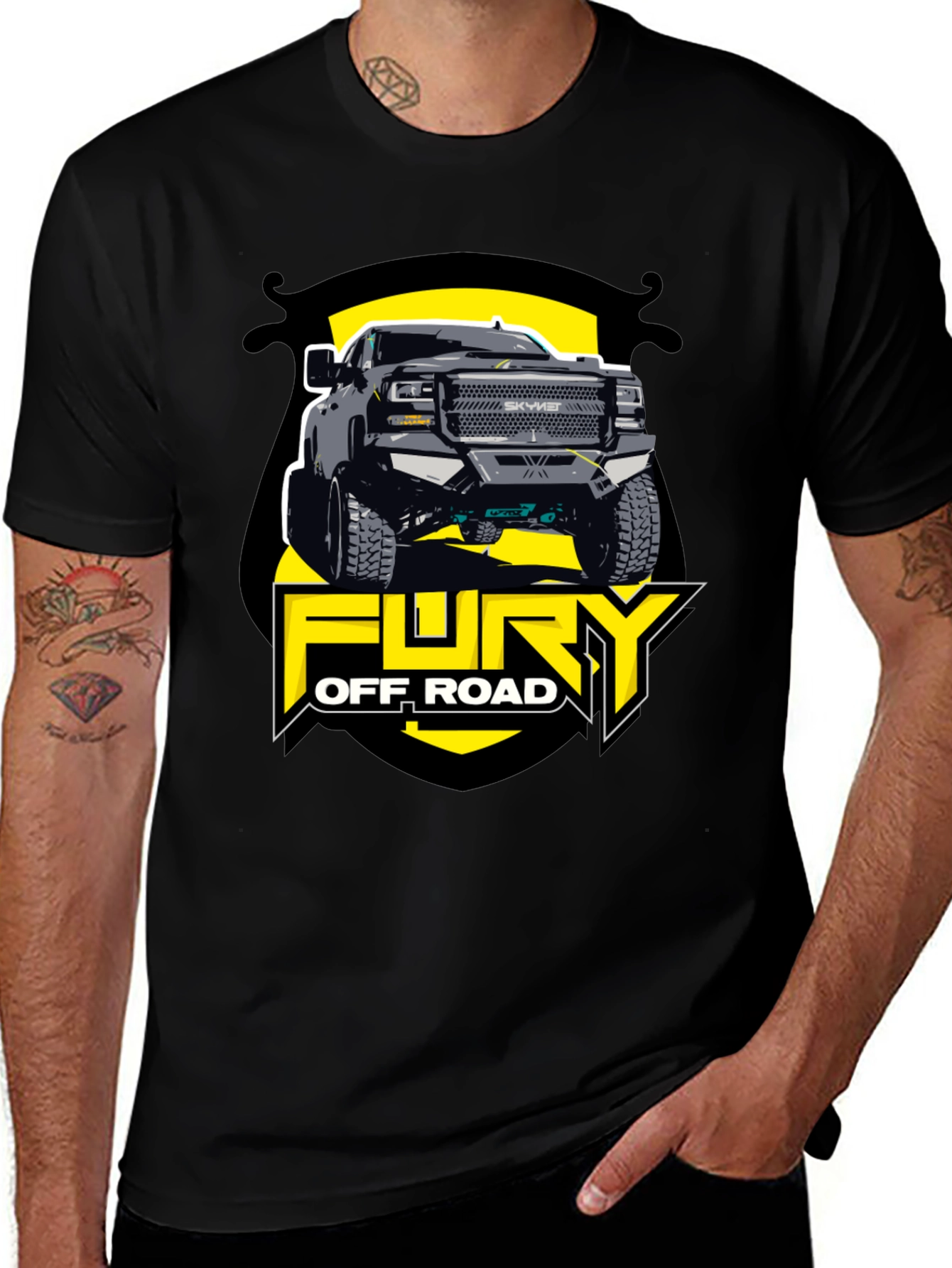 Fury Off Road Truck Graphic Tee - Black