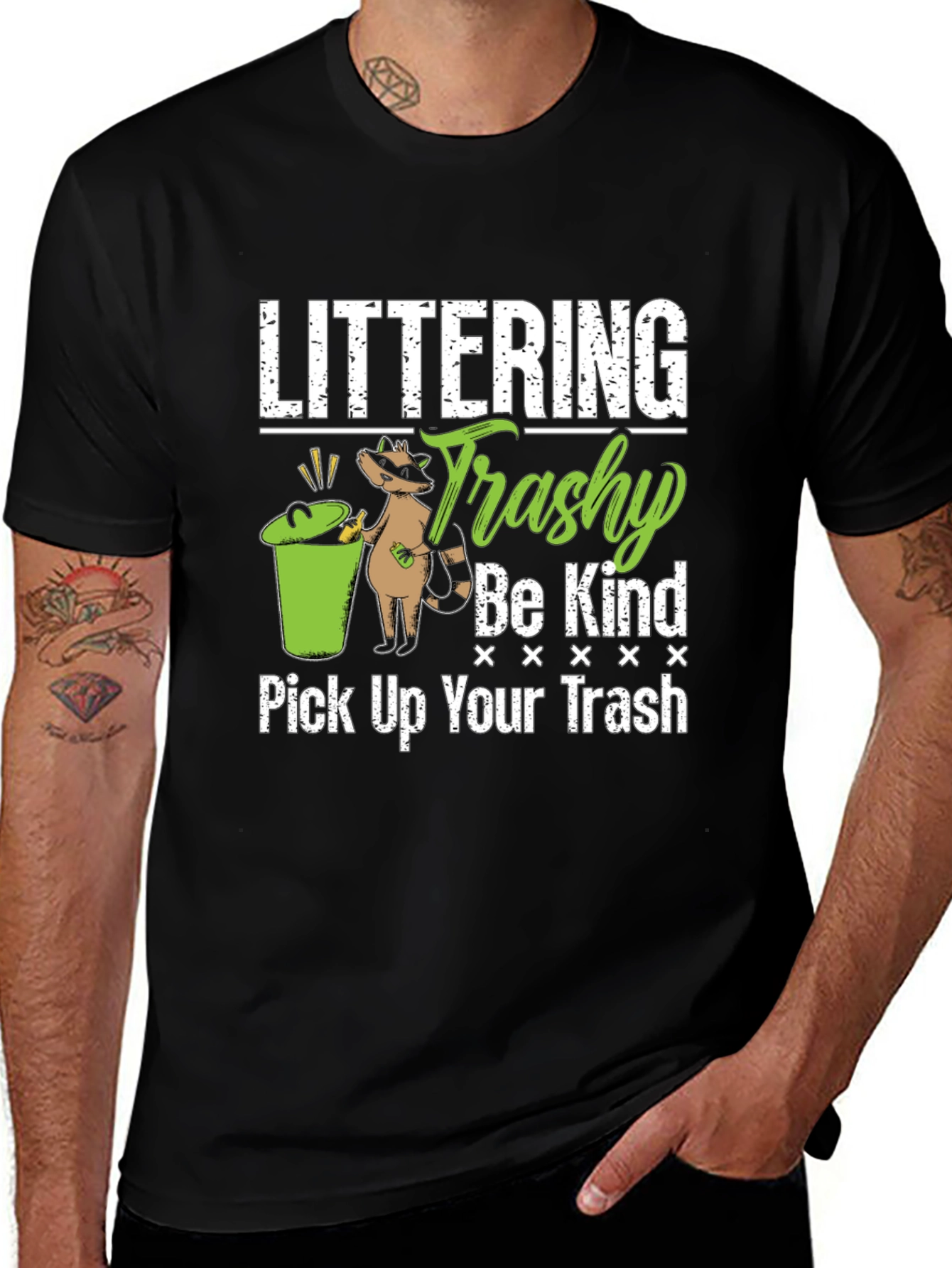 Variant 11 of Littering Trashy Be Kind Graphic Tee