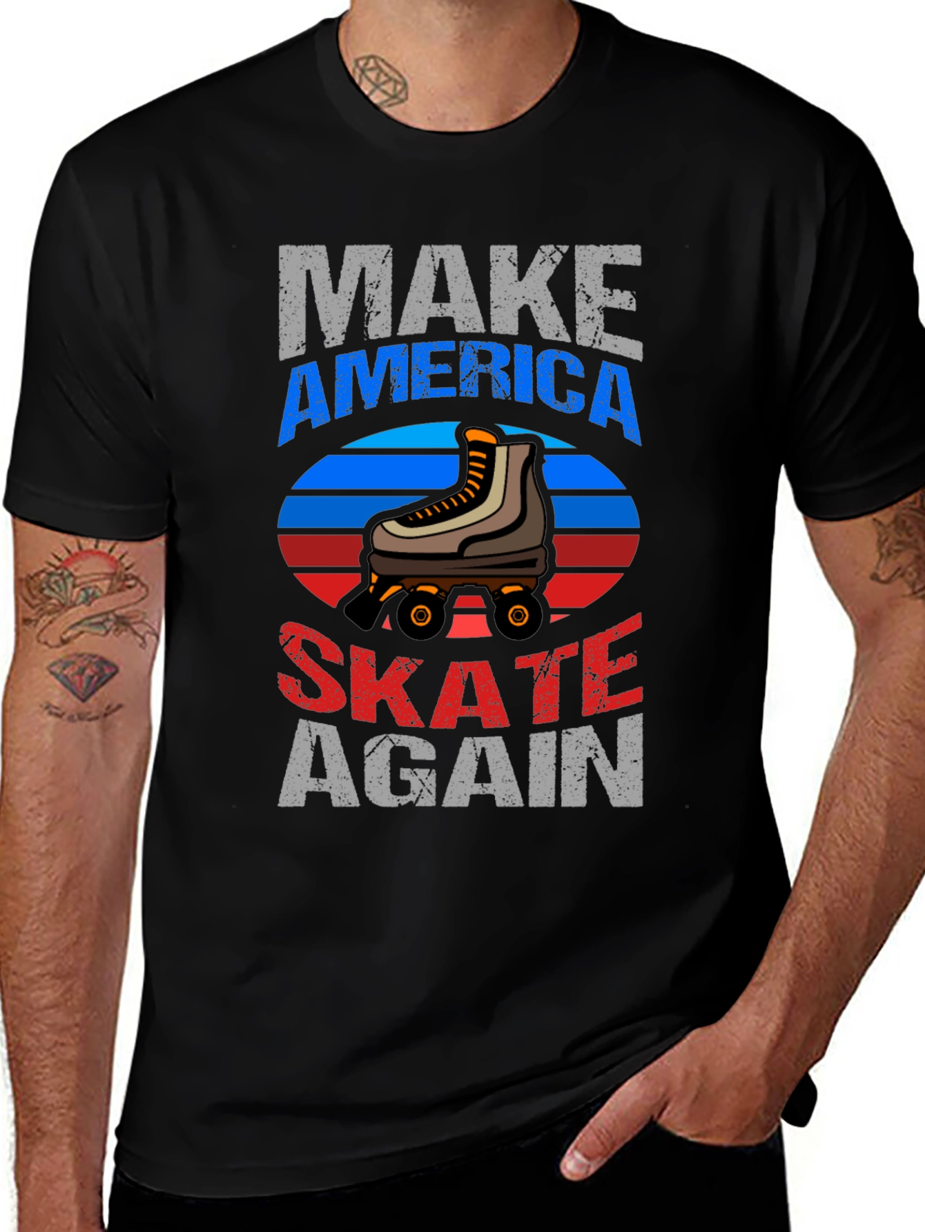 Variant 10 of Make America Skate Again Graphic T-Shirt