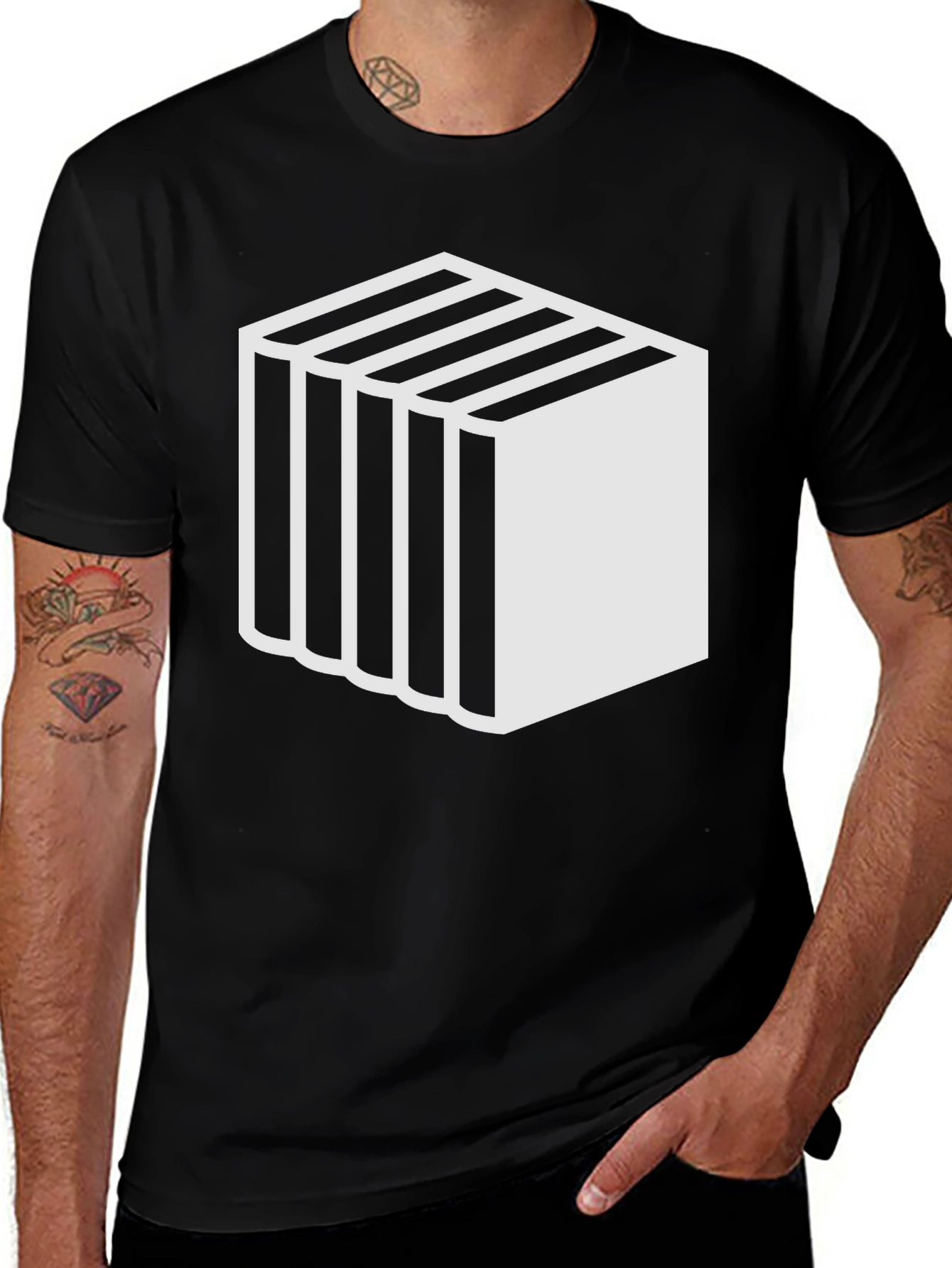 Variant 7 of Geometric Block Pattern T-Shirt