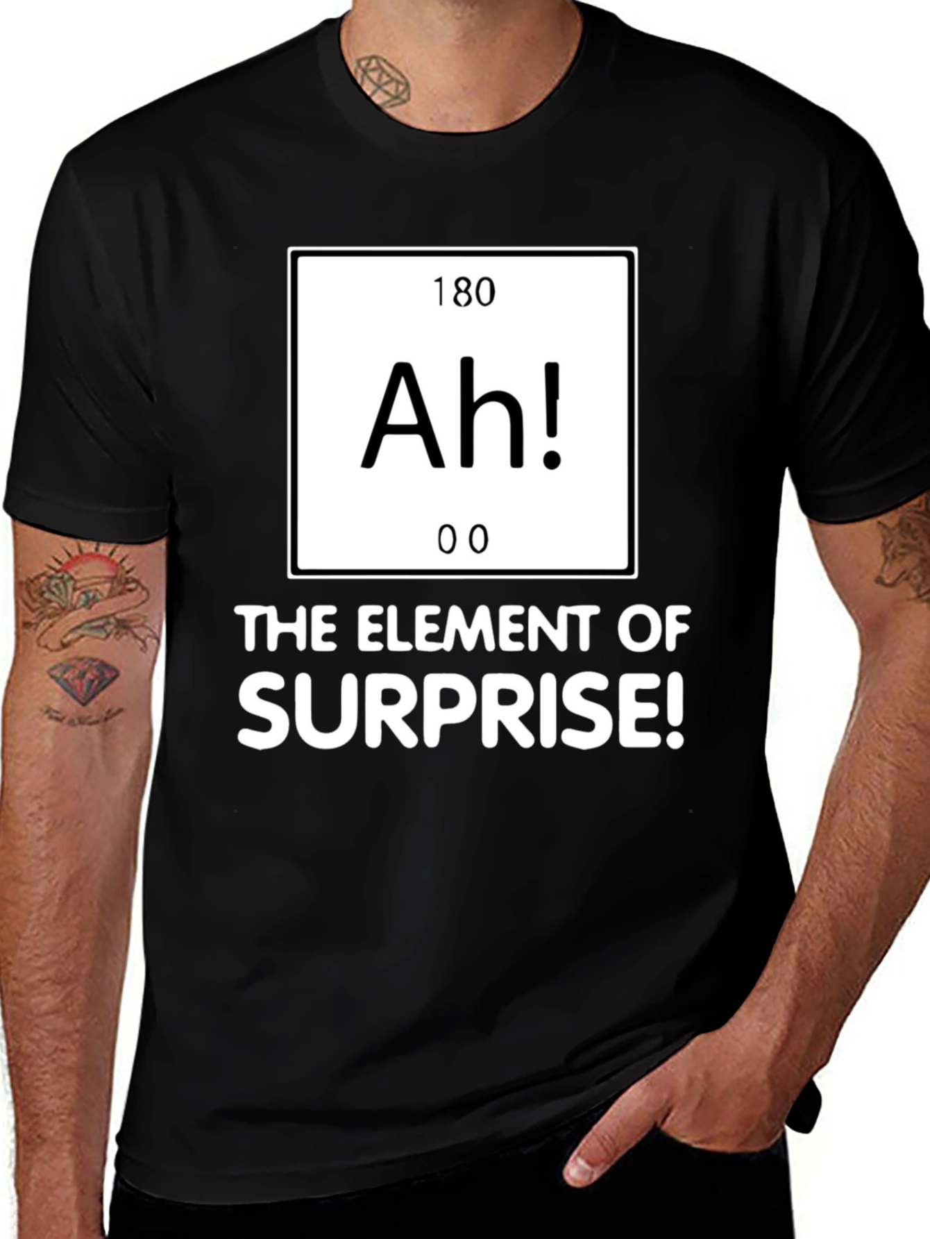Variant 23 of Element of Surprise T-Shirt - 'Ah!' Periodic Table Tee