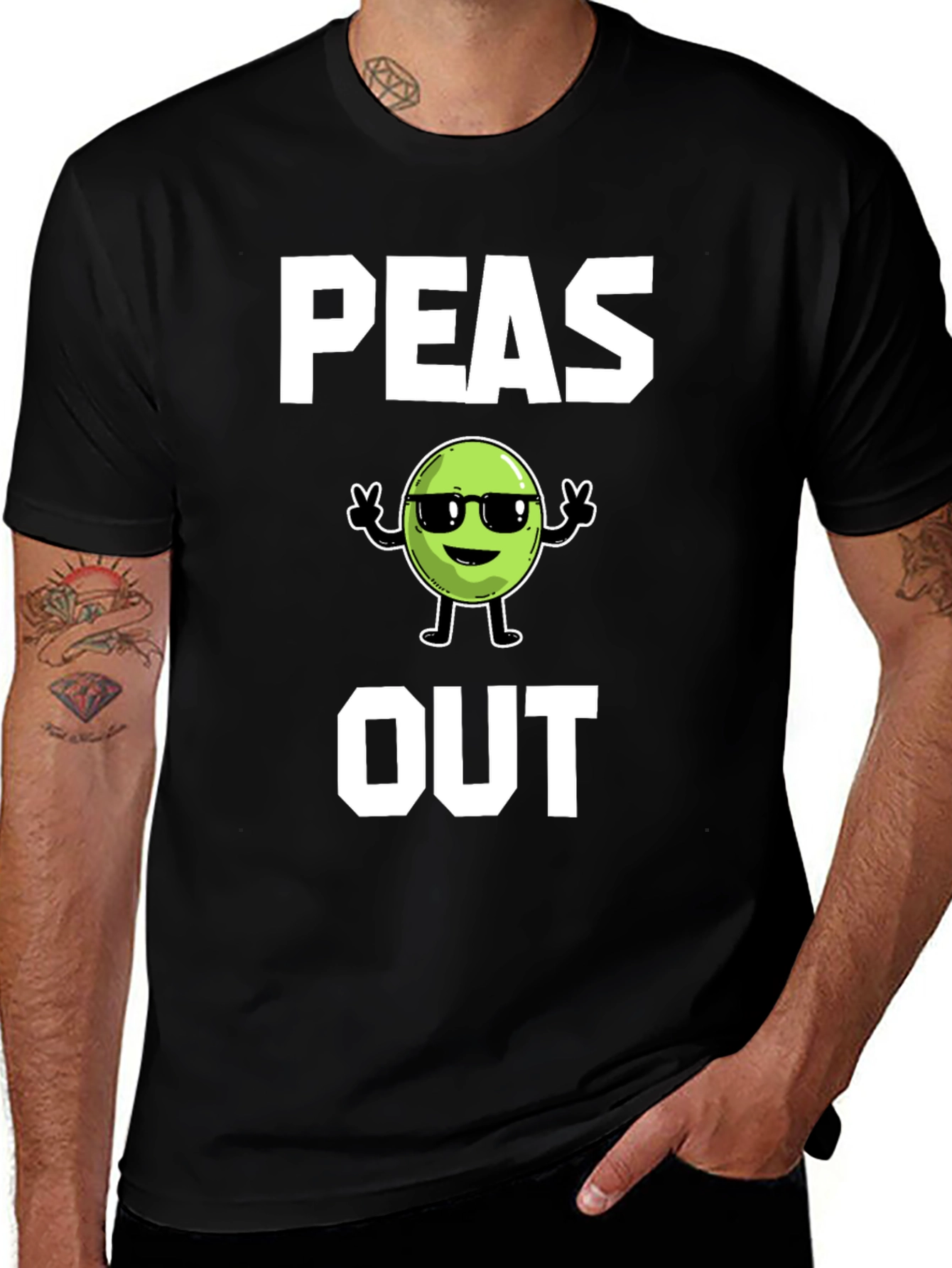 Variant 6 of Peas Out T-Shirt - Cool Graphic Tee