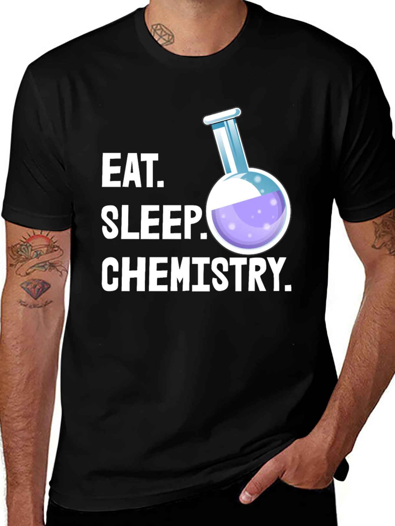 Variant 11 of Eat Sleep Chemistry T-Shirt - Science Student Tee