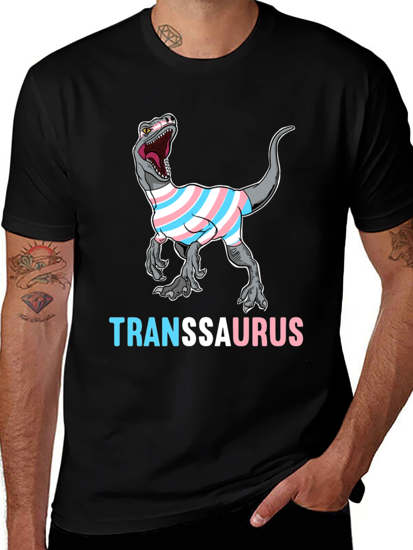 Transsaurus Dinosaur Graphic T-Shirt