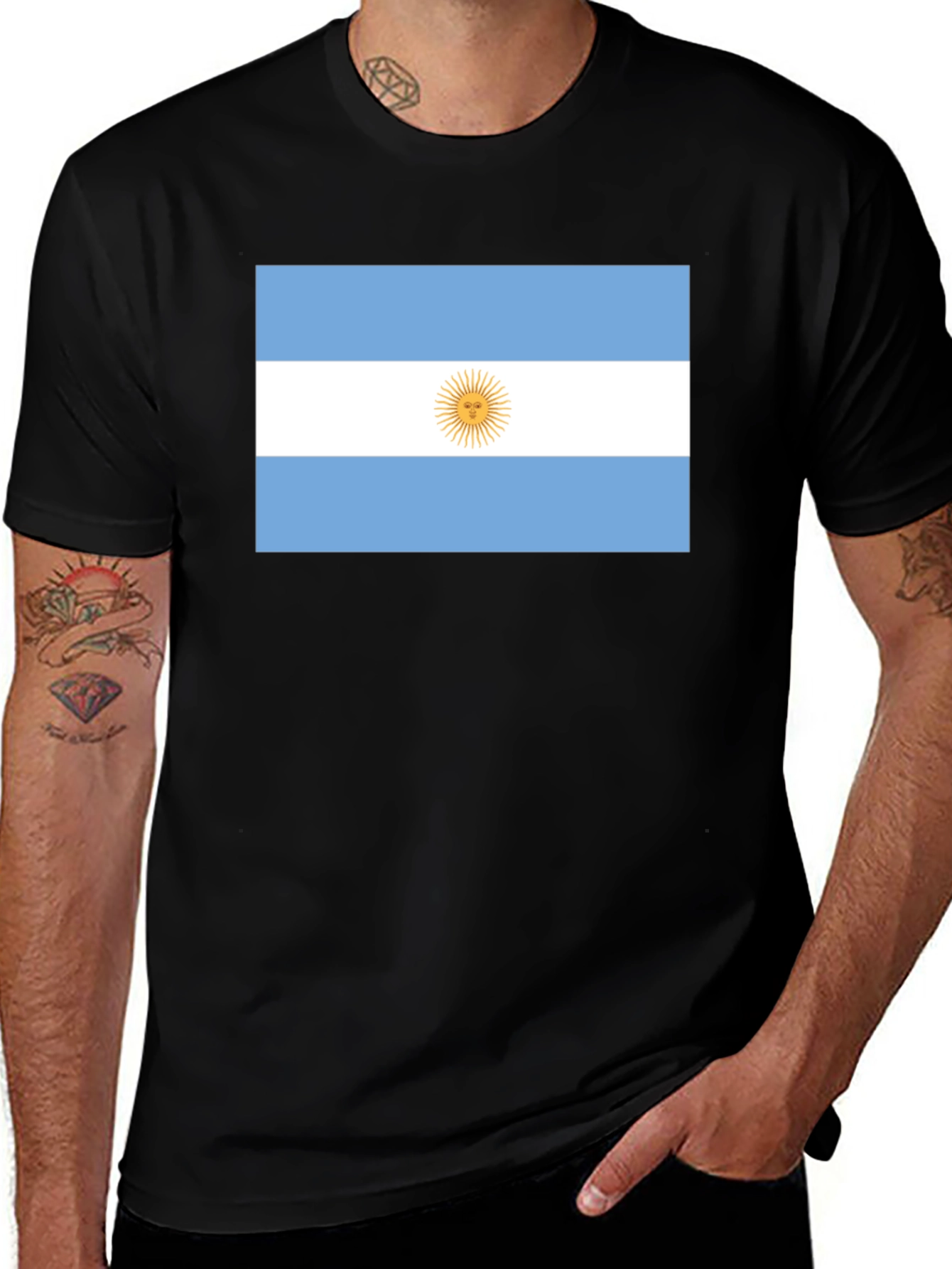 Variant 16 of Argentina Flag T-Shirt - Show Your Pride