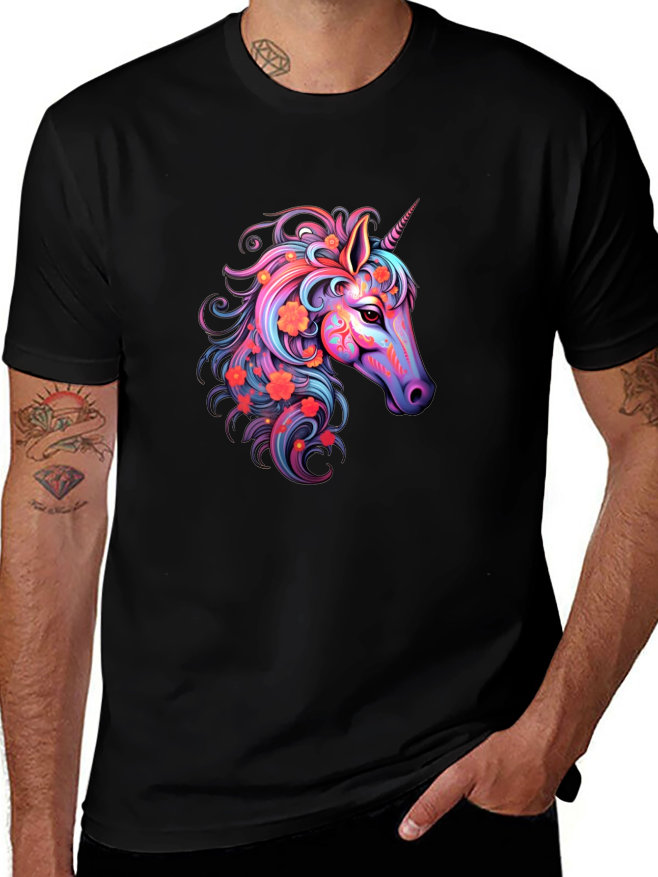 Variant 15 of Colorful Unicorn Graphic Tee