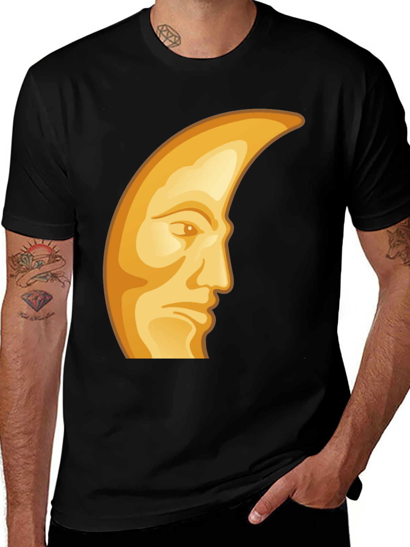 Variant 17 of Man in the Moon Graphic T-Shirt