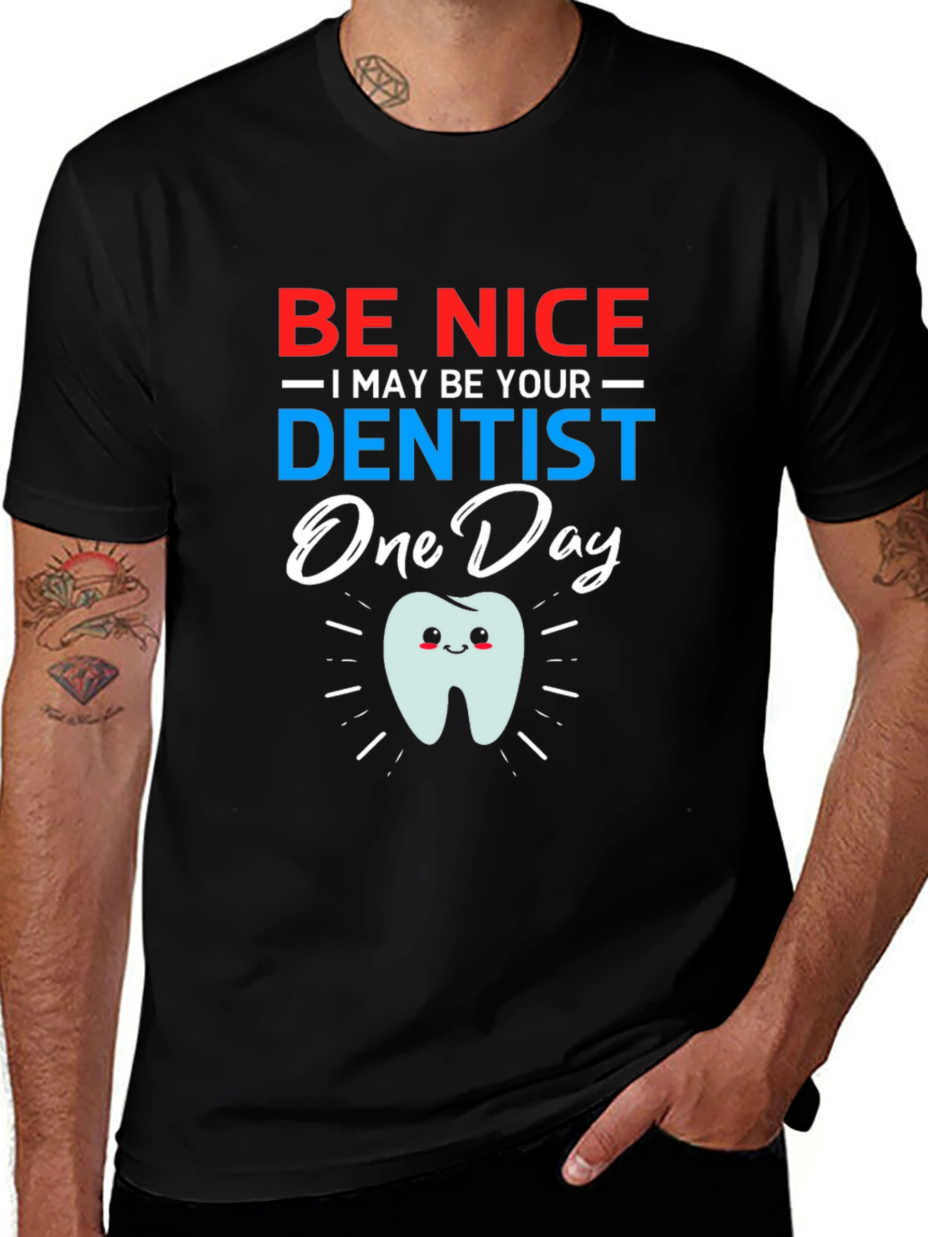 Variant 10 of Be Nice Dentist T-Shirt