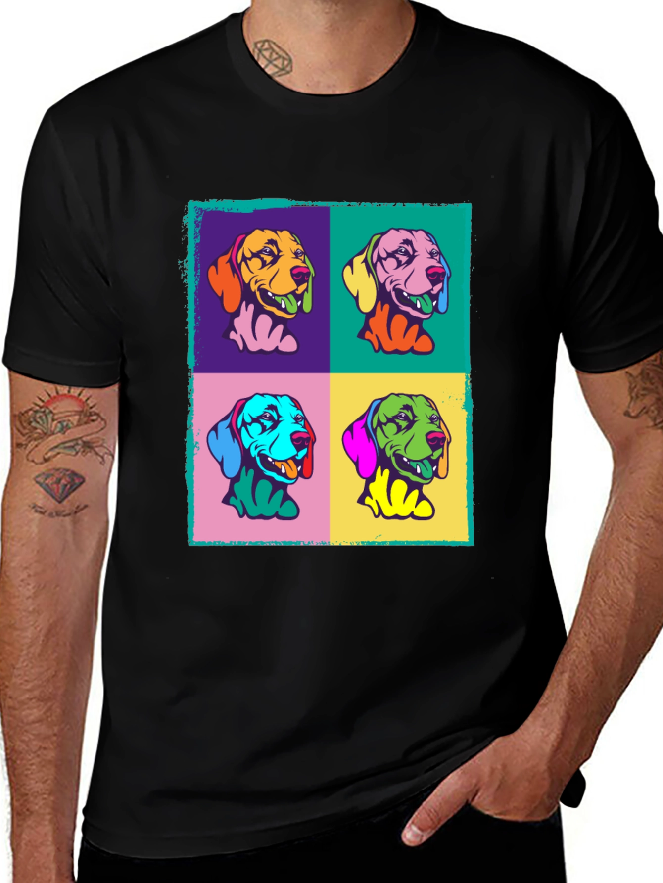 Variant 28 of Pop Art Dogs Graphic Tee