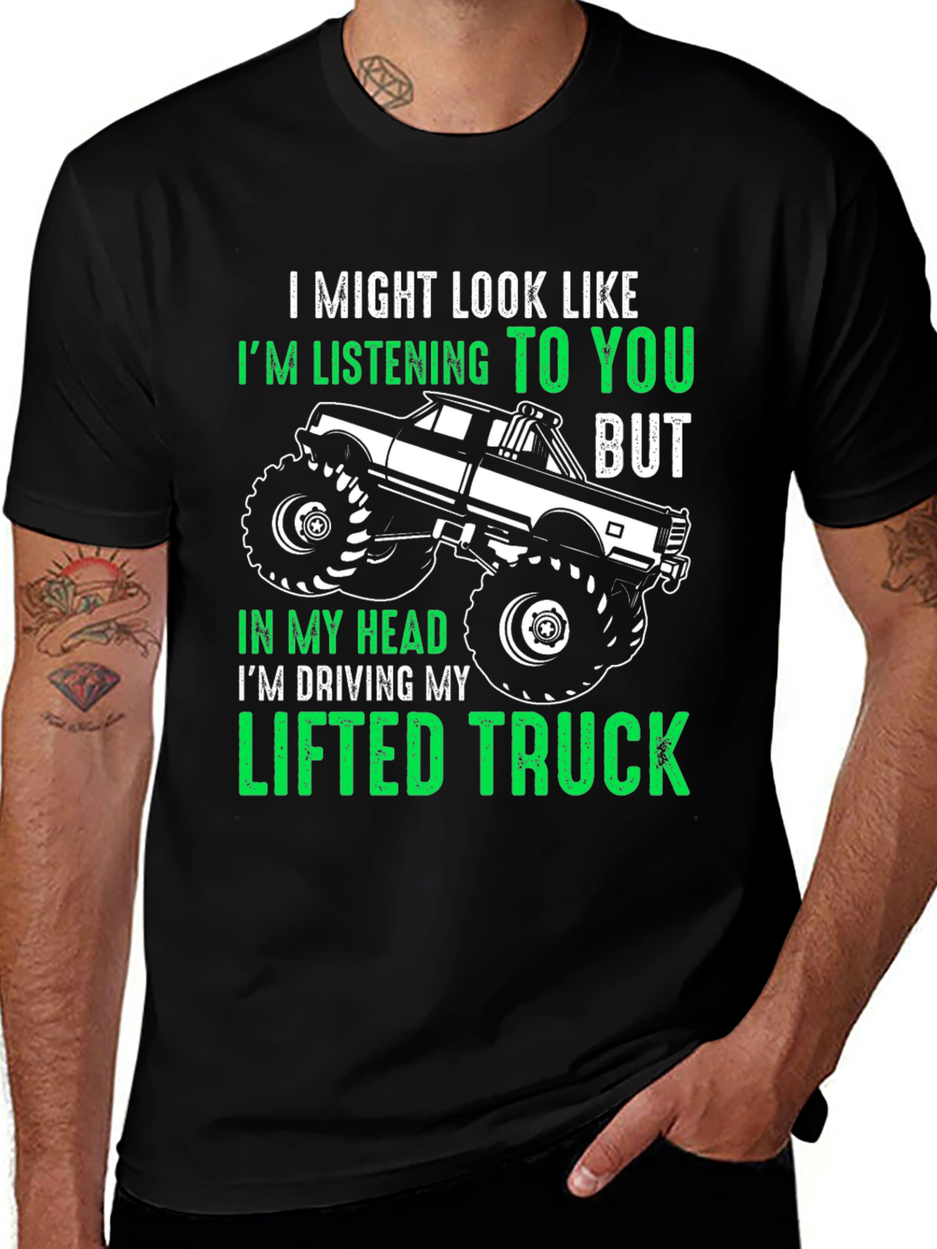 Variant 28 of Lifted Truck T-Shirt - Funny Gift for Truck Lovers