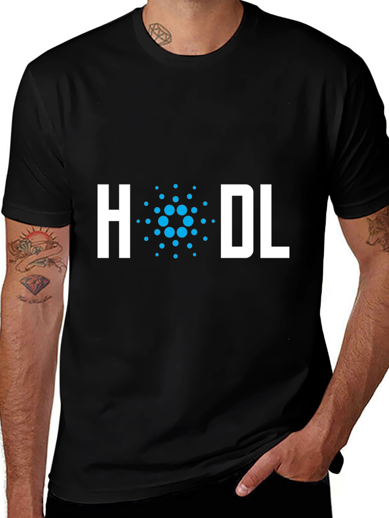 HODL Cardano Crypto T-Shirt - Black