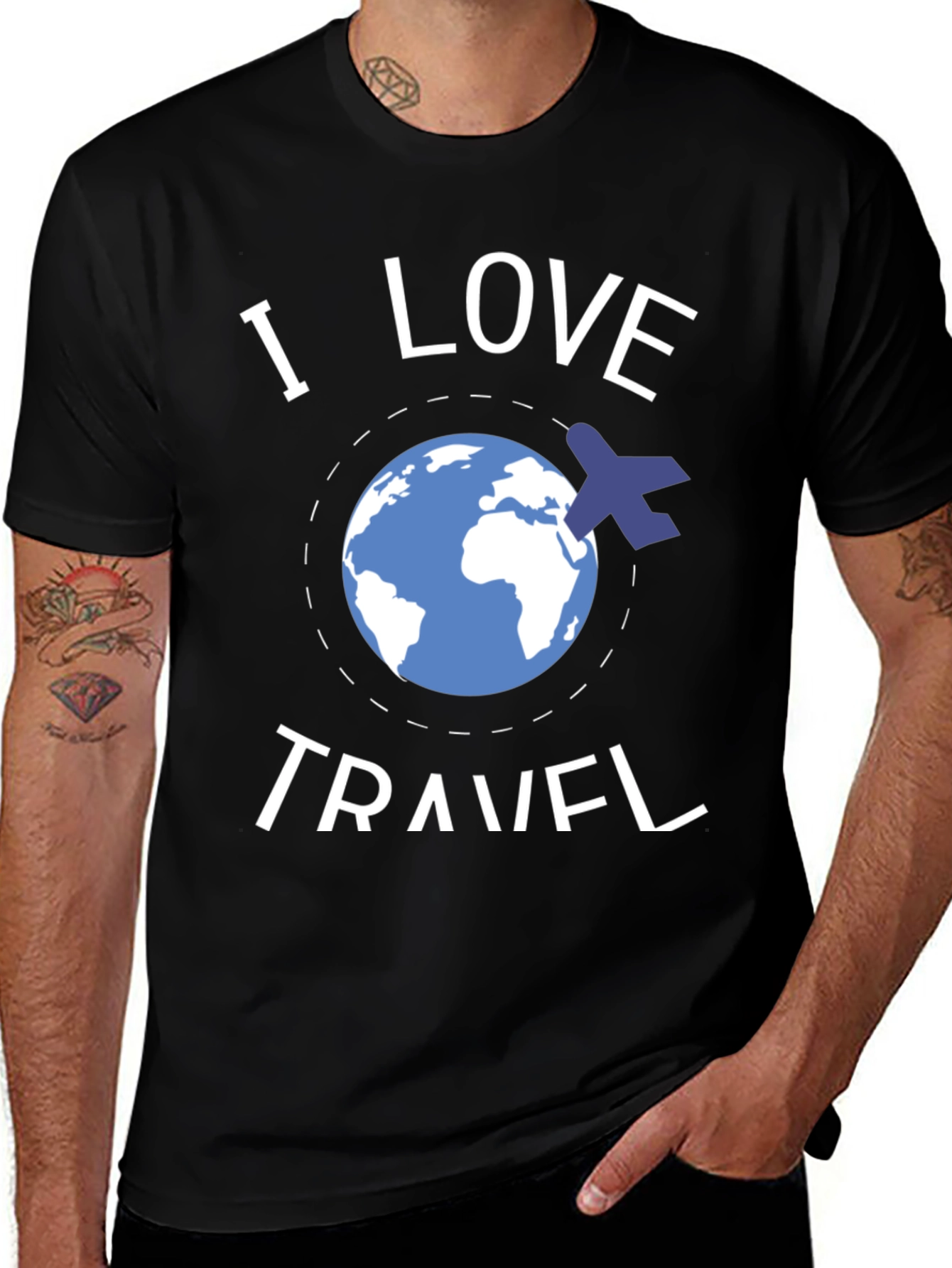 I Love Travel Graphic T-Shirt