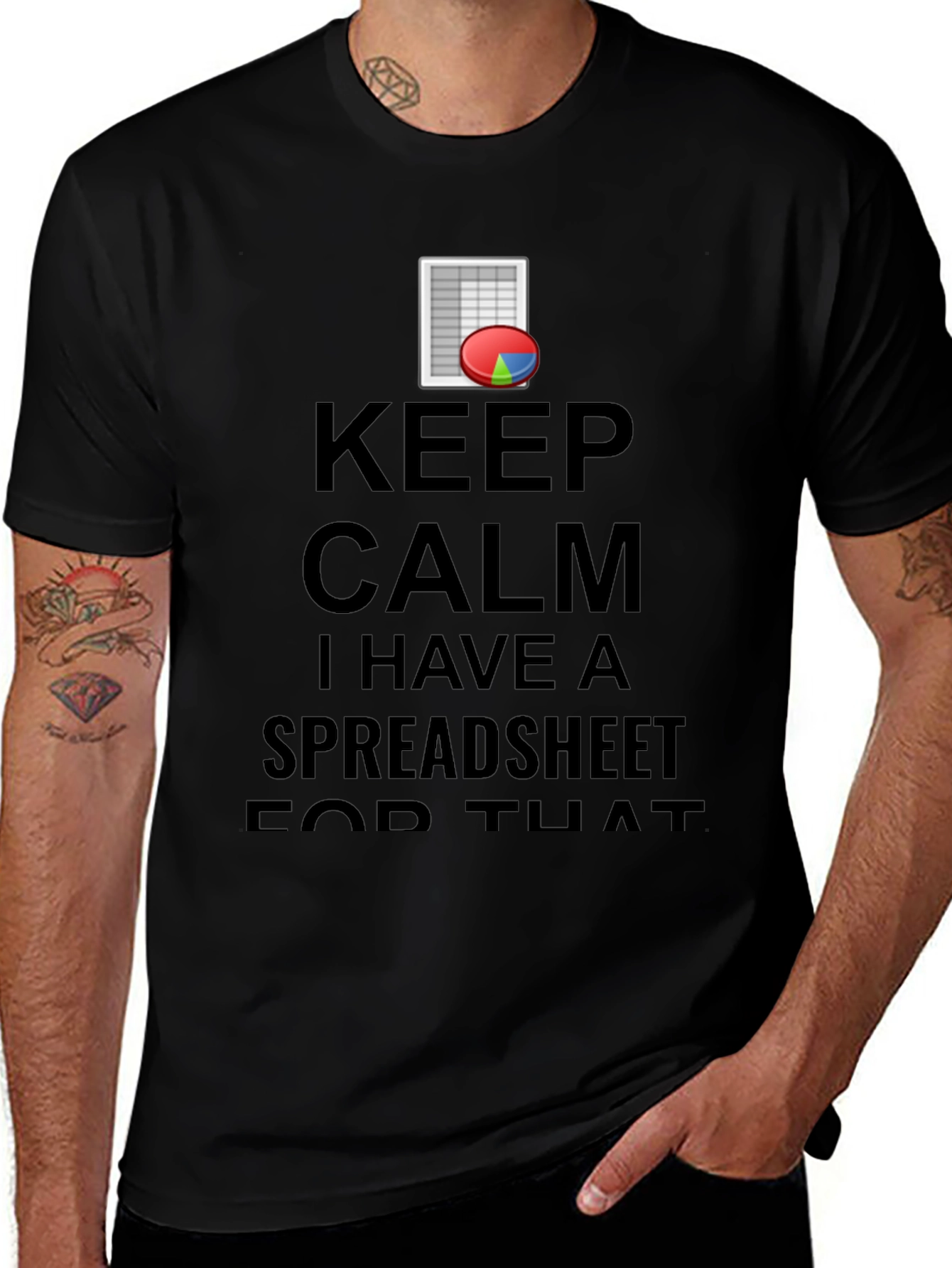 Variant 9 of Keep Calm Spreadsheet T-Shirt: Data Humor Tee