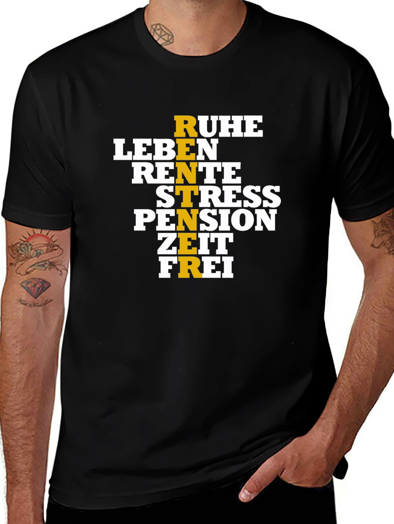 Variant 25 of Retirement Goals T-Shirt: Ruhe, Leben, Zeit, Frei