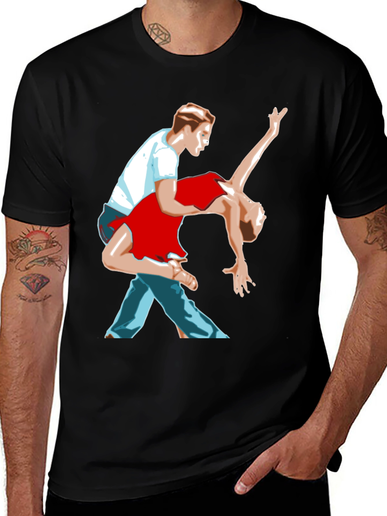 Variant 29 of Dancing Couple Graphic T-Shirt - Stylish Design