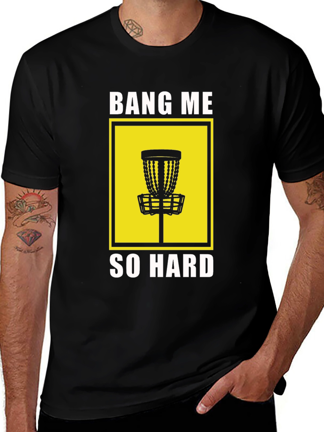 Variant 16 of Bang Me So Hard Disc Golf Tee - Bold Graphic T-Shirt