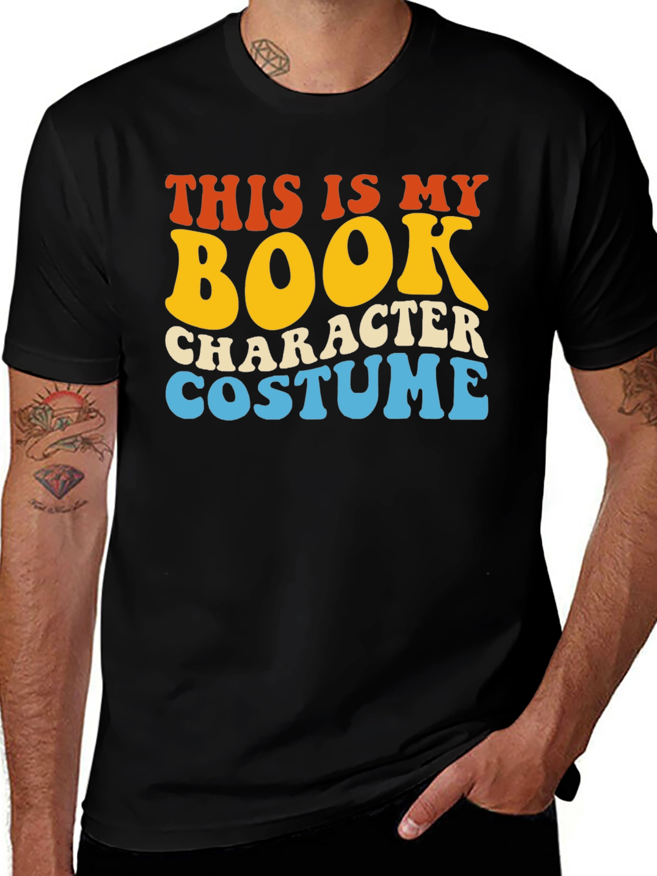Variant 6 of Book Character Costume T-Shirt - Retro Design