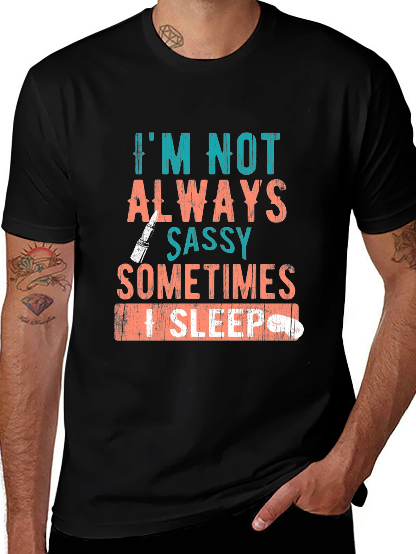 Variant 20 of Sassy Sleep T-Shirt: Funny Graphic Tee