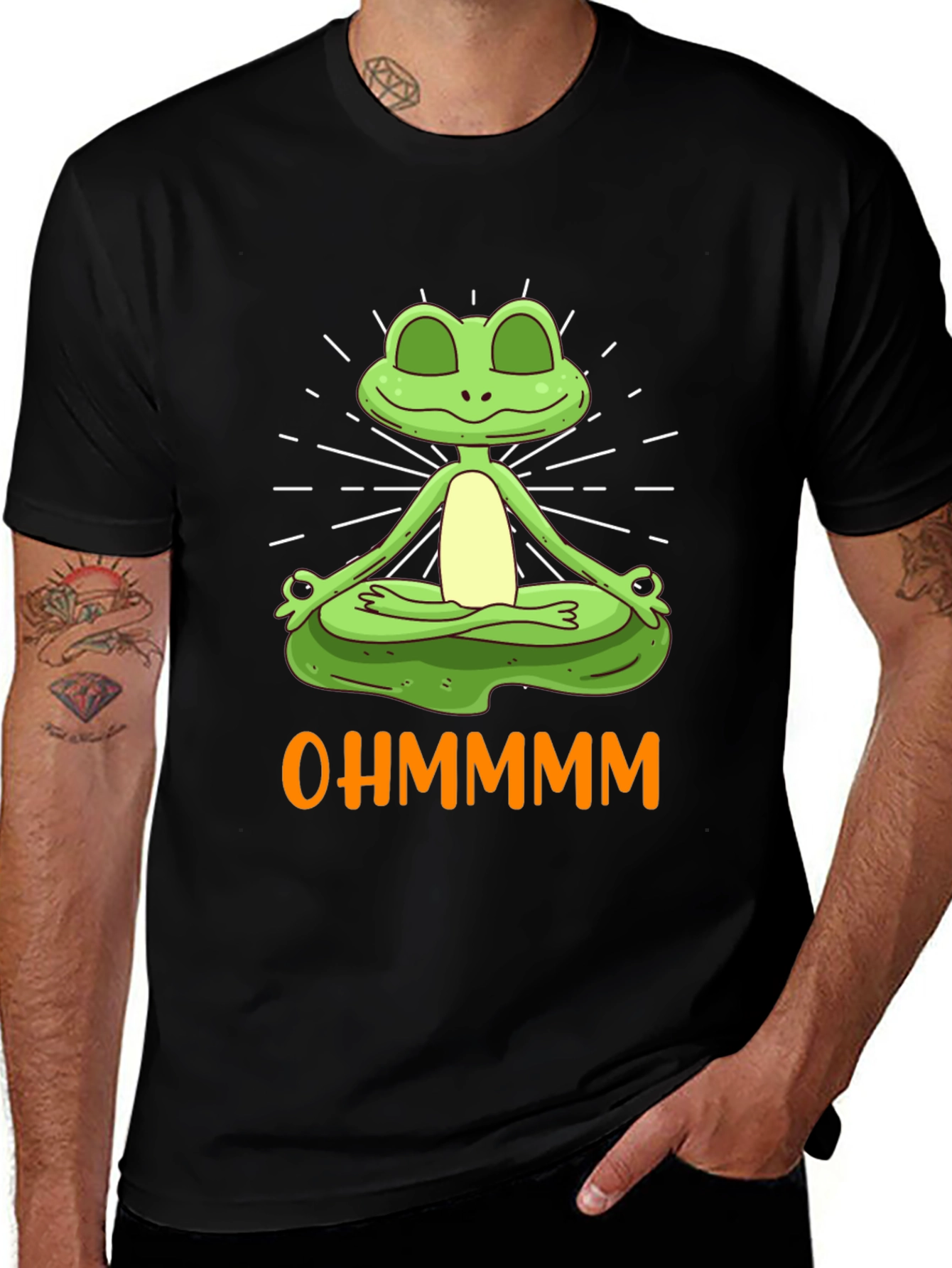 Variant 2 of Yoga Frog Graphic T-Shirt - Relaxed Fit