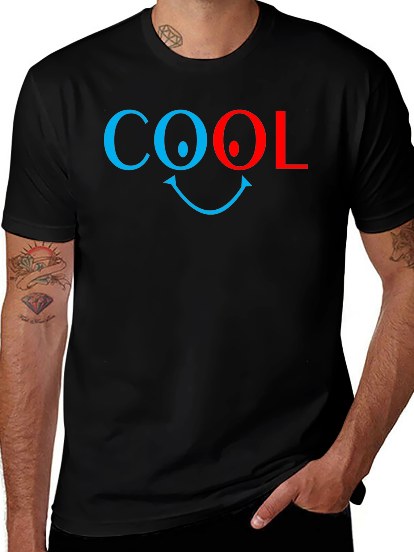 Variant 11 of Cool Smiley Face Graphic Tee - Unisex