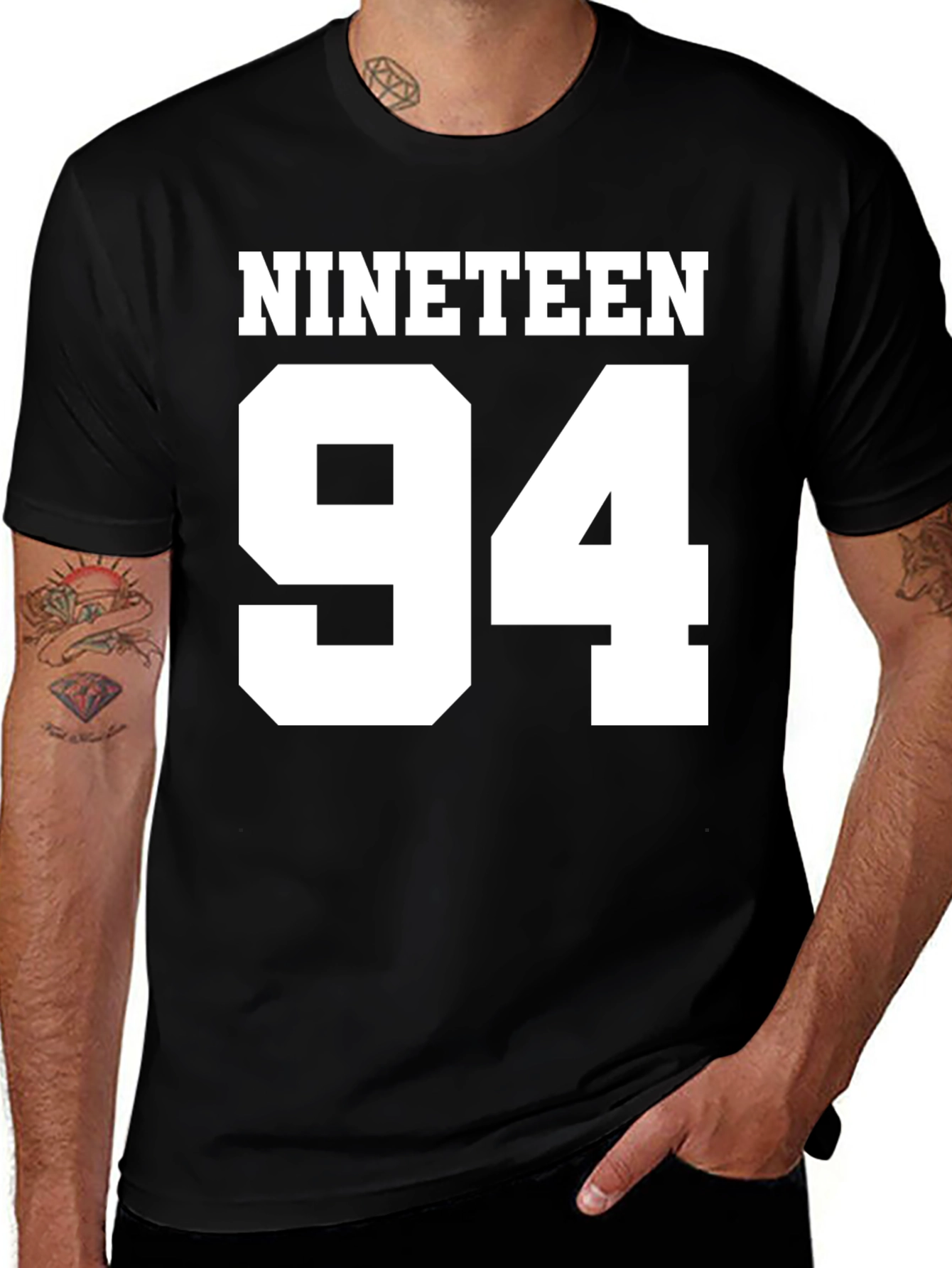Variant 17 of Nineteen 94 Black Graphic Tee
