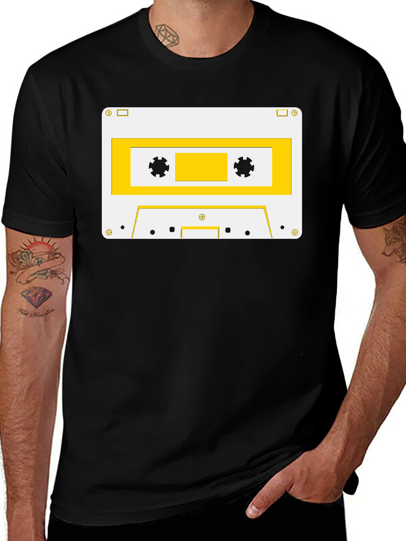 Variant 14 of Retro Cassette Tape Graphic T-Shirt