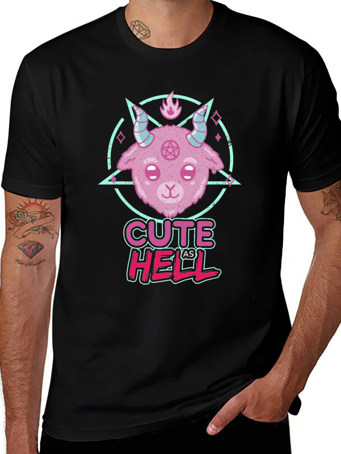Variant 16 of Cute as Hell Baphomet T-Shirt