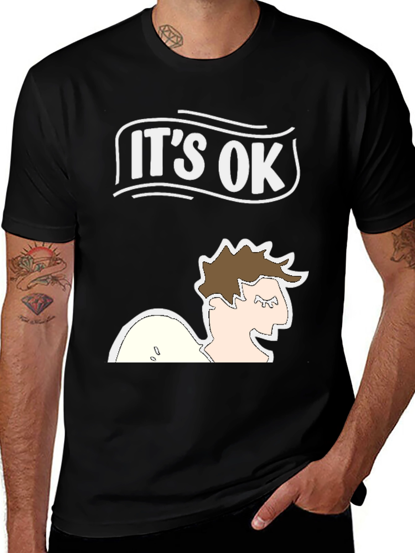 Variant 6 of It's Ok T-Shirt - Funny Graphic Tee