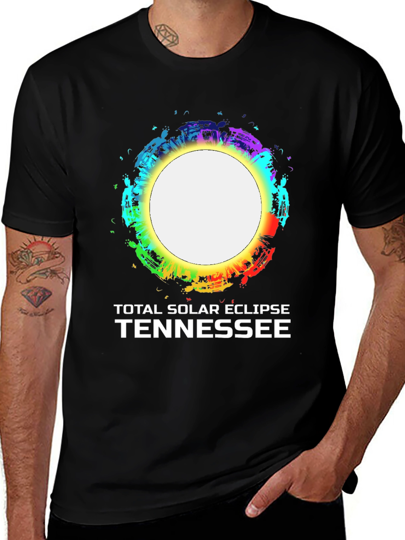 Variant 4 of Total Solar Eclipse Tennessee T-Shirt
