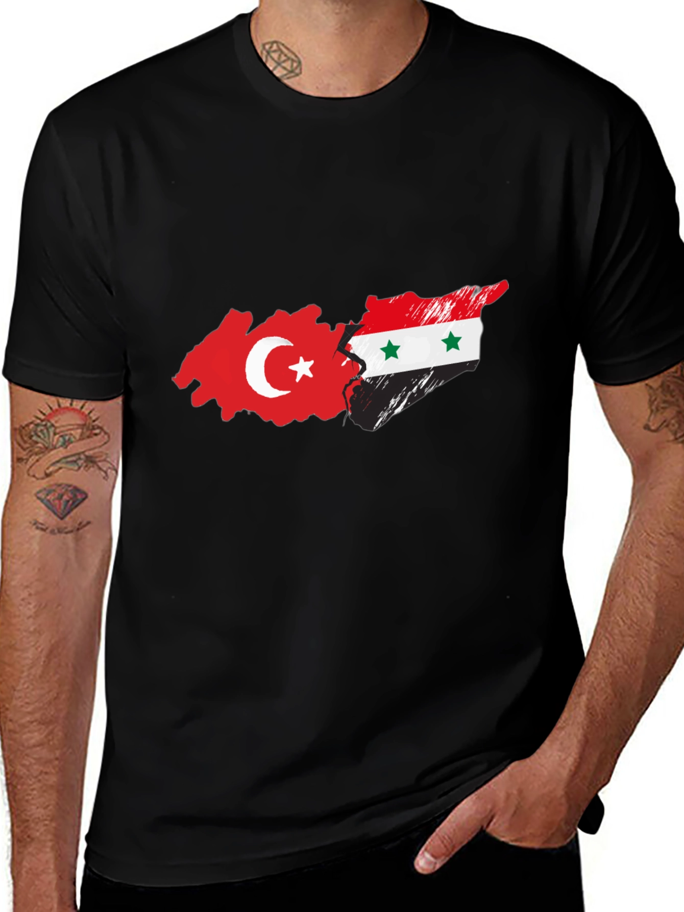 Turkey & Syria Flag T-Shirt