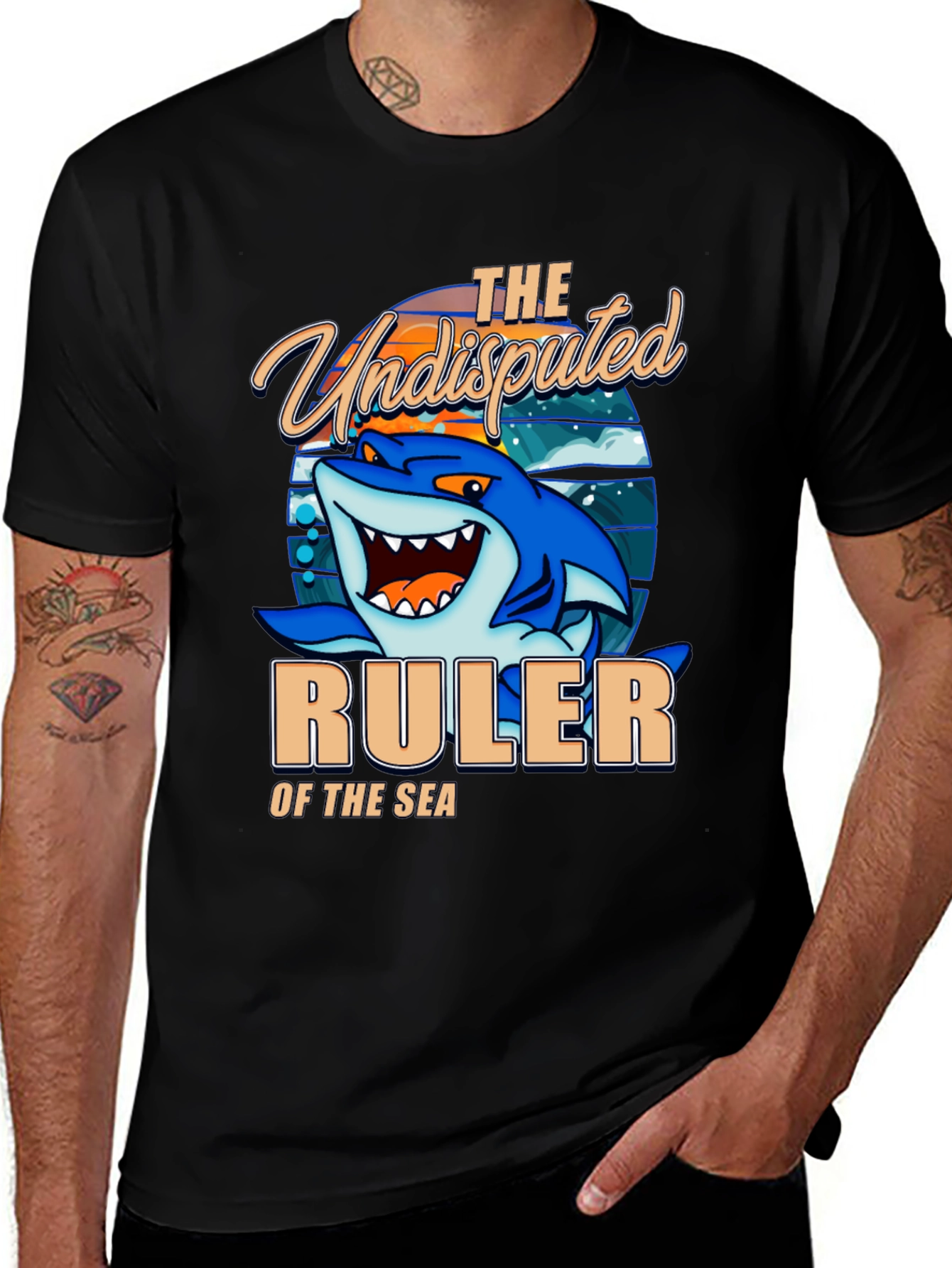 Variant 8 of Undisputed Ruler of the Sea - Shark T-Shirt